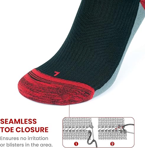 Miniatura 3 de GoWith Compression Socks for Men & Women, Cushioned 20-30 mmHg Graduated Compression Running Socks, Athletic Knee High Socks