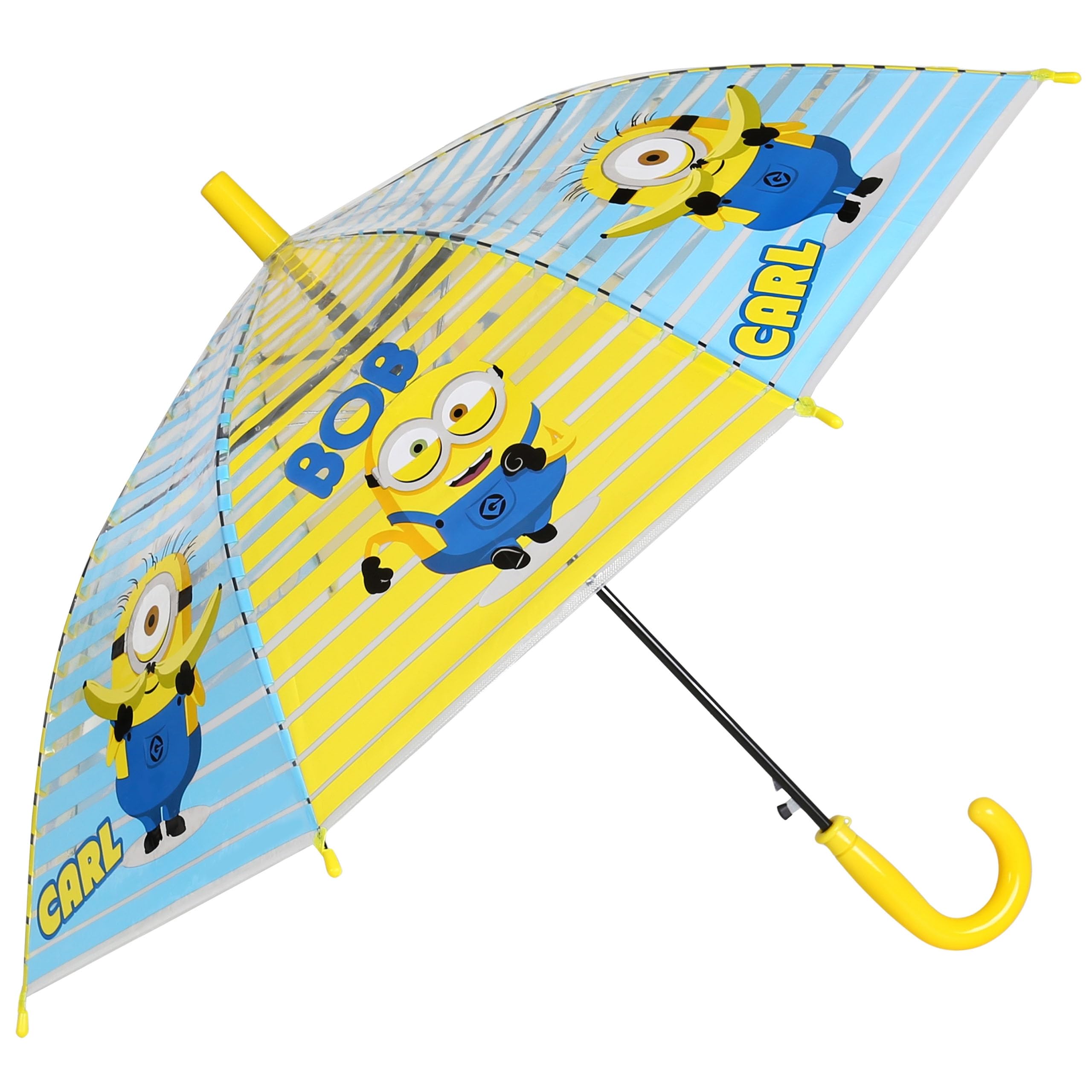sarcia.eu Children's umbrella, foldable transparent (Sonic, Harry Potter, Minnie Mouse, Minions, Bluey) automatic umbrella (MINIONS)