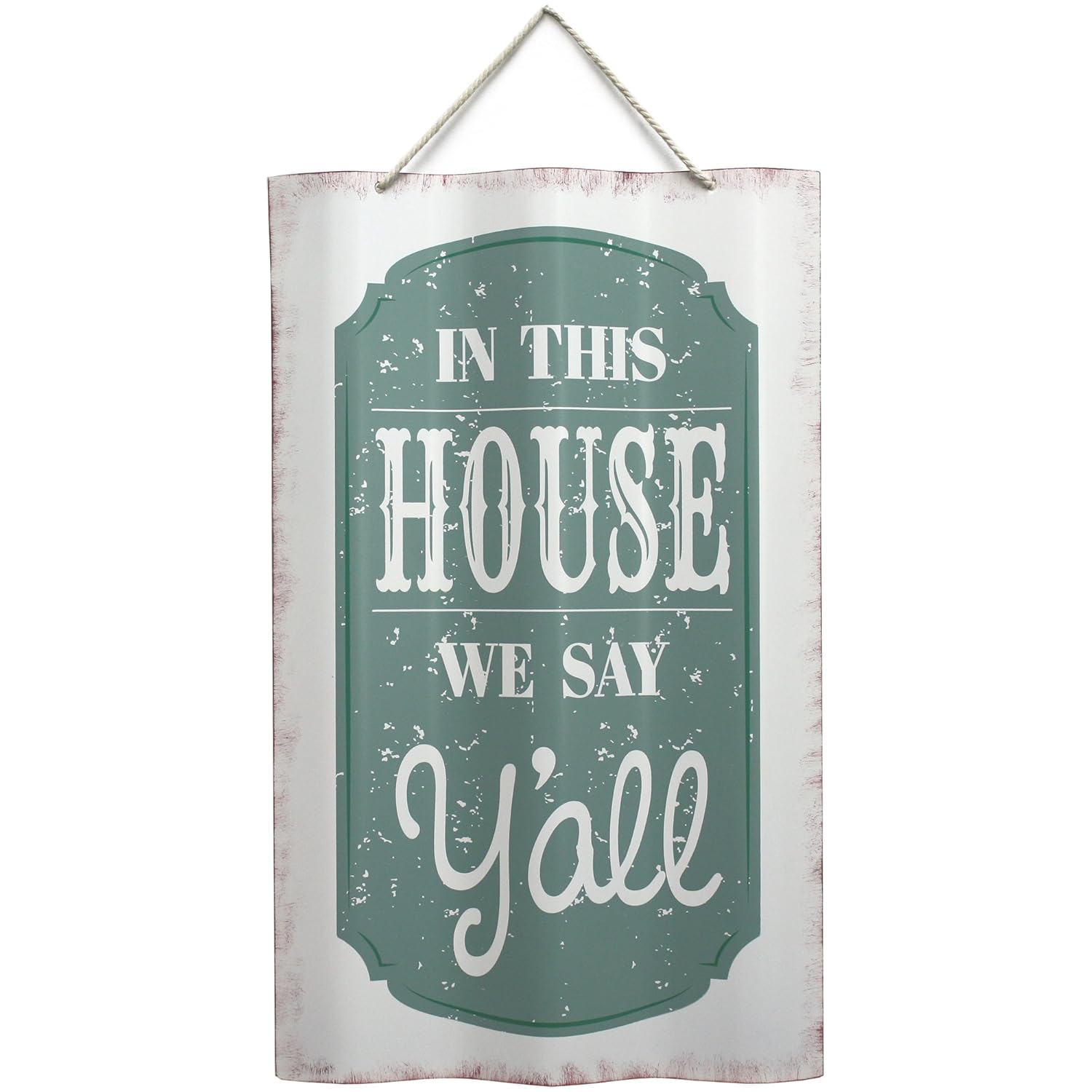 Buy Fetco Home Décor Pocola House Y'all Wall Art, 12" x 24" x 4", Dew