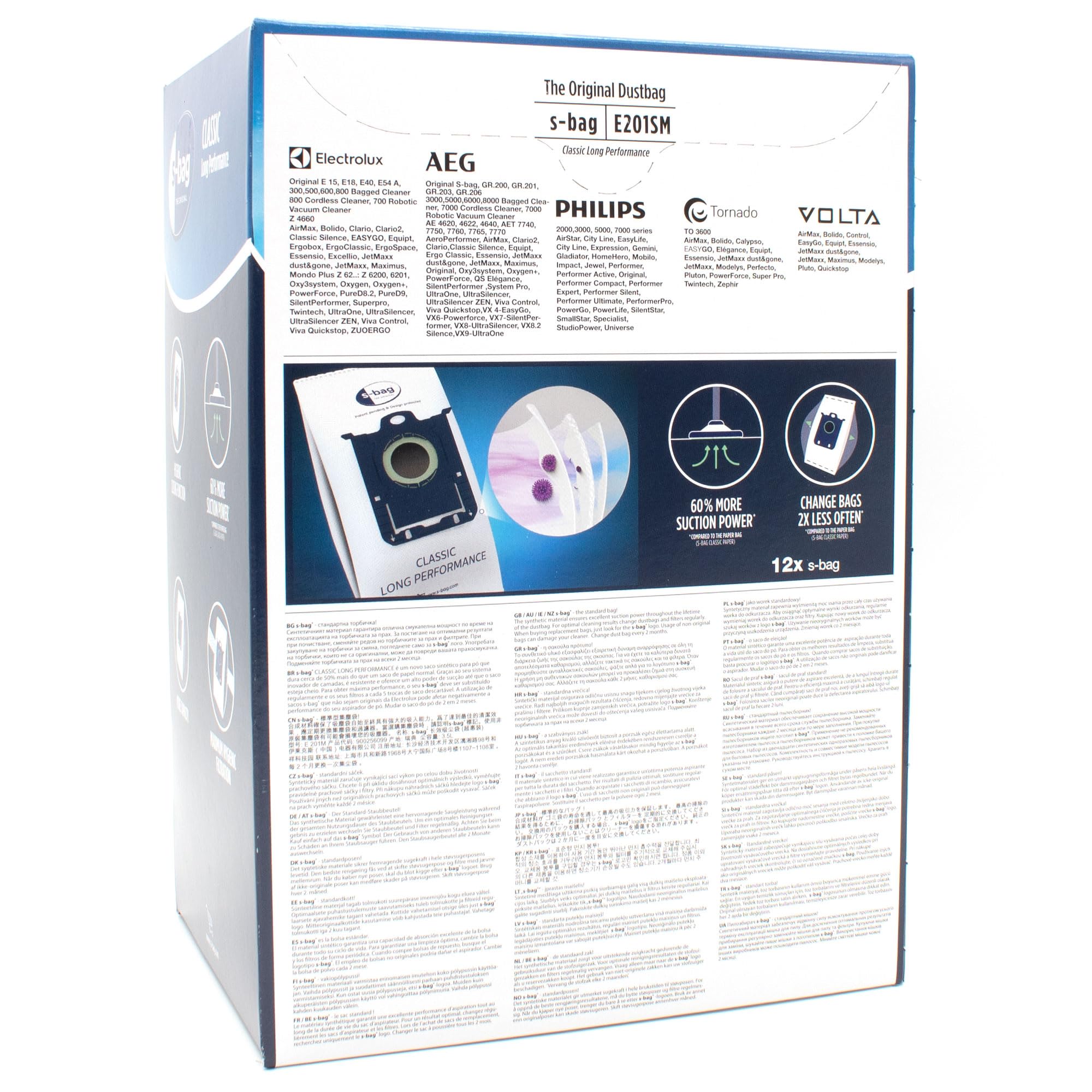PakTrade 24 Bolsas de Aspiradora + 30 Aromas Compatible con Philips Transparent Bonny Blue, Turbomax 280, Twist&Clean, Ultra Long Performance | 24 Bolsas, Ambientador, Accesorios, Repuestos