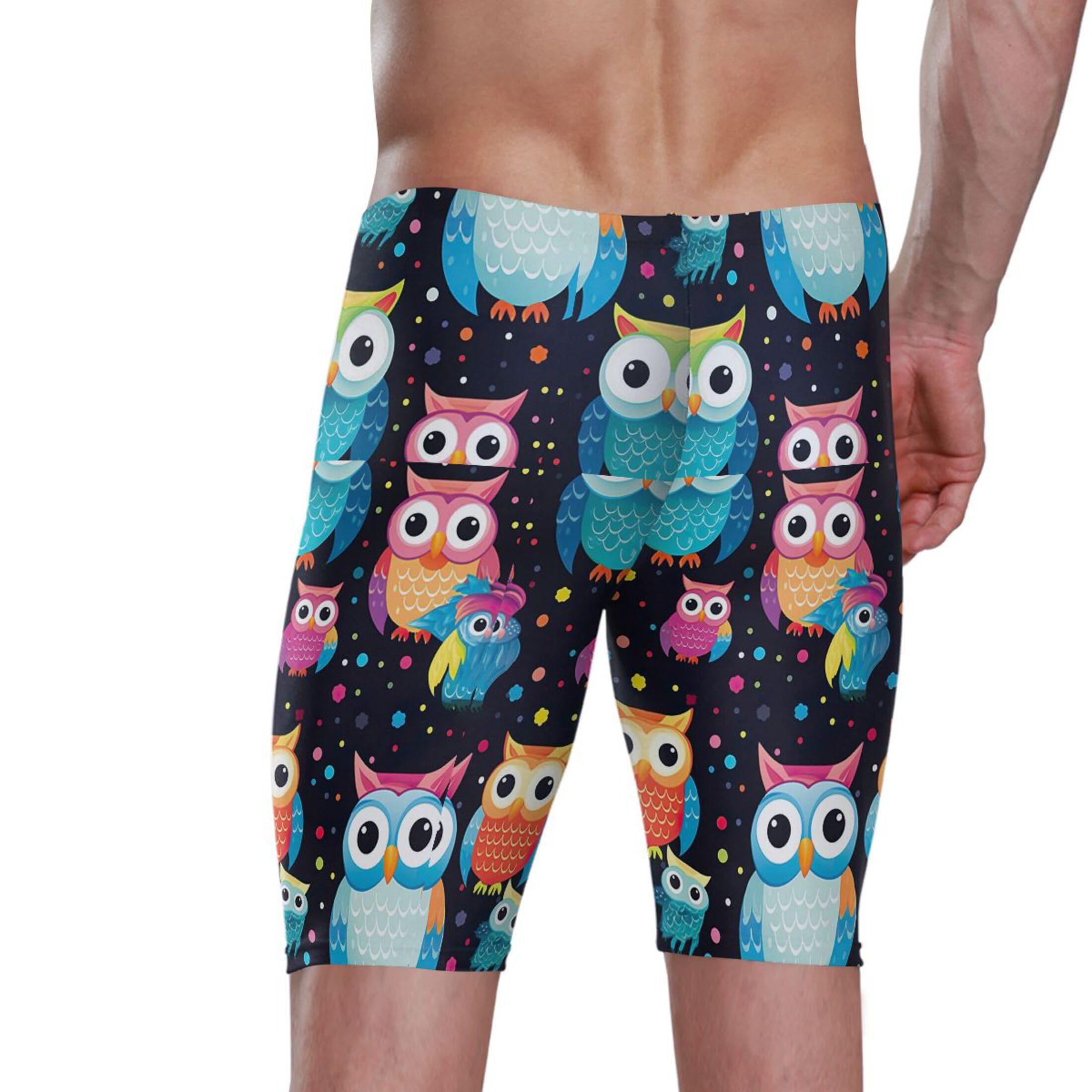 Owl Bird Men's Swim Jammers Swimsuit M B0402314