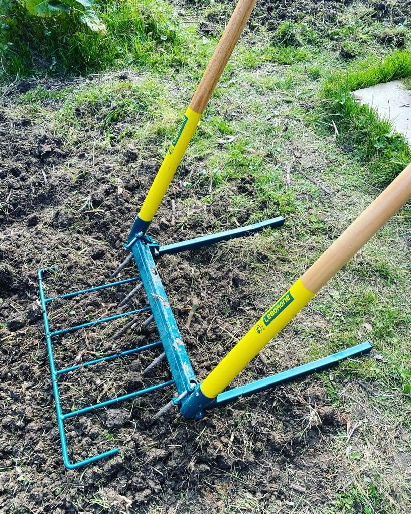 Leborgne, NaturOvert Biogrif 5 zębów, narzędzie ogrodnicze ze stali, idealne do napowietrzania i kruszenia gleby, pasuje do wszystkich rodzajów ziemi, kompaktowy rozmiar dla łatwego użytkowania