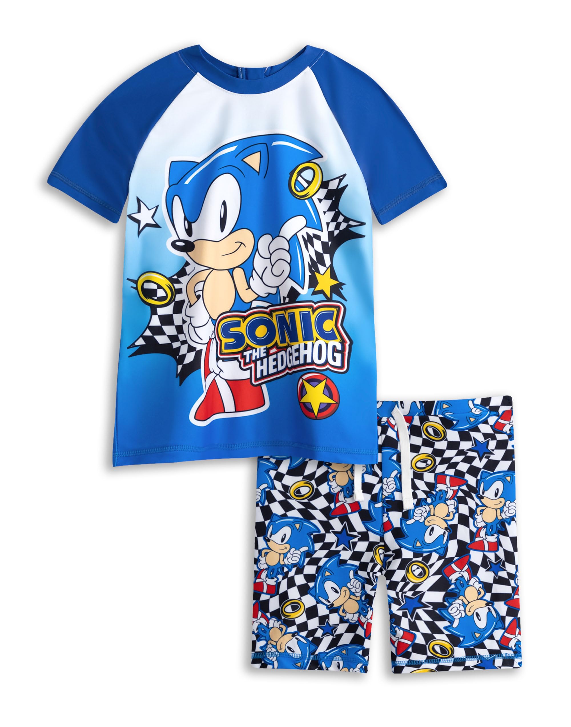 Sonic The Hedgehog (6-7 Years) 2 Piece Swim Set (Boys Blue)