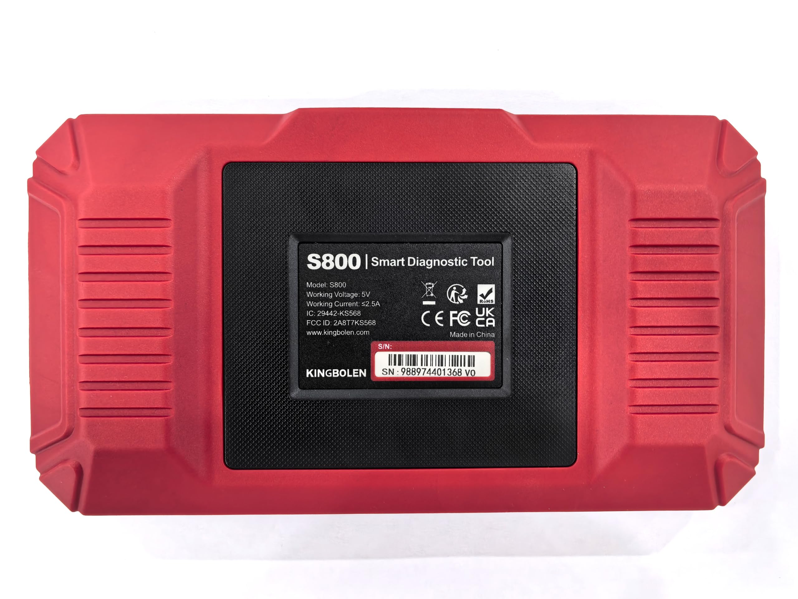 KINGBOLEN Escáner OBD2 S800 Escáner de Coche, Herramienta de Diagnóstico OBD2 con 15 Reinicios, Servicio de Aceite, Freno y Acelerador, Lector de Códigos de Motor, ABS, SRS y Transmisión, Prueba de