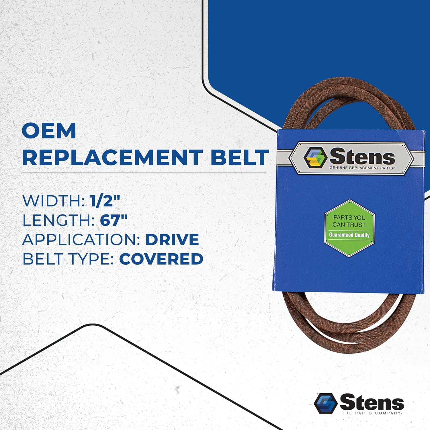 Stens OEM Replacement Belt 265-423 Compatible with Cub Cadet RZT-L42, RZT-L46, RZT-L50, RZT-L54, RZT-S42, RZT-S46, RZT-S50 and RZT-S54 754-04317, 954-04317, 954-04317A, 754-04317, 954-04317