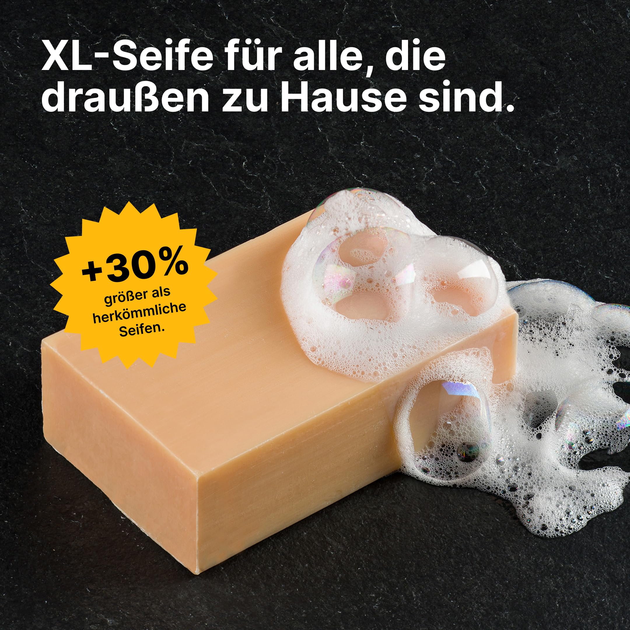 Männerseifen-Set Natural Edition: Feste Naturseifen für Männer, Geschenkset Herren, 3-in-1 Duschseife für Hand, Körper und Haare, Shampoo Mann, Festes Duschgel, Seife Vegan, 4 x 135 g, BLN SOAP