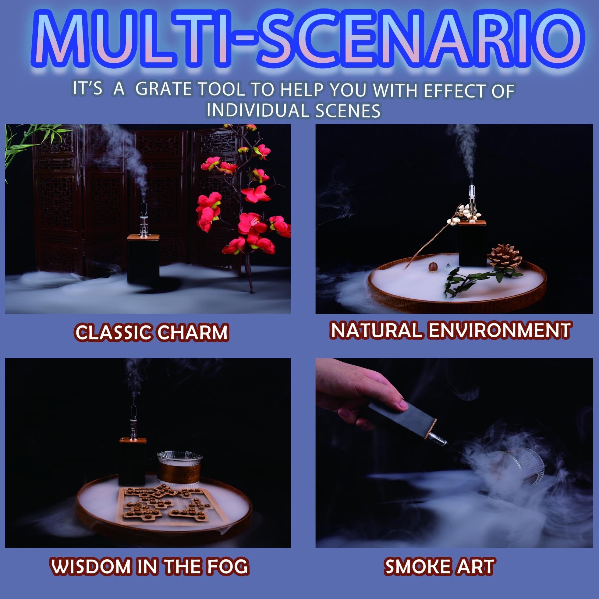 Yiduomile Metal Smoke Machine,mini smoke machine for Photography, Parties, and Atmosphere Creation - Durable and Portable Fog Generator (gold metal3)