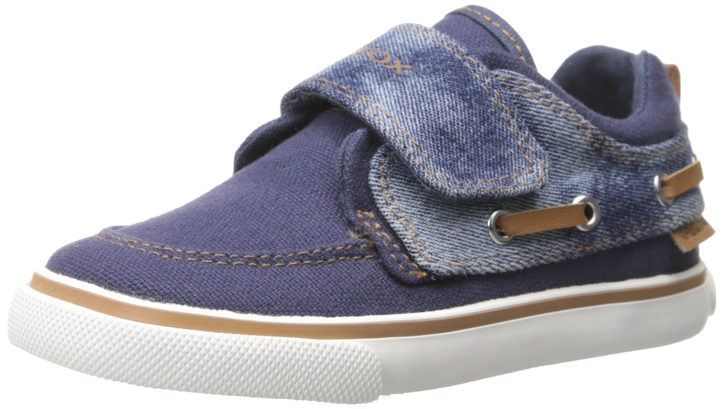 Geox Baby Kiwiboy 45 First Walker (Toddler), Blue/Navy/Jeans, 22 EU (6.5 M US Toddler)