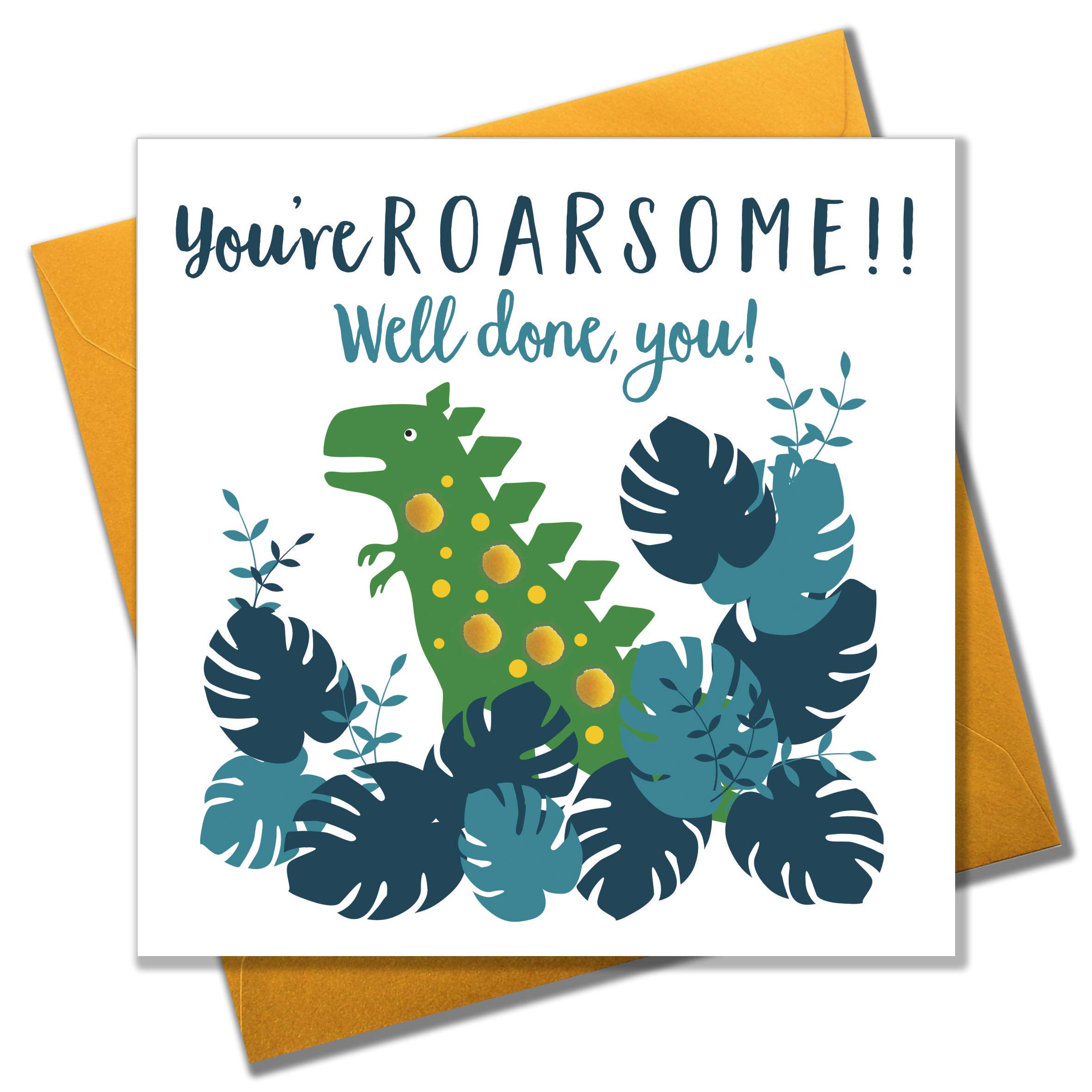 Pom Pom"Well done" Greeting Card