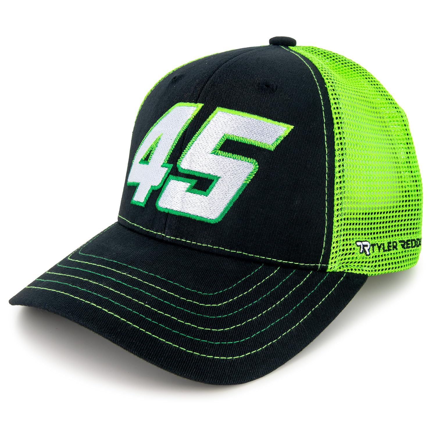 Checkered Flag Sports Tyler Reddick Car Number 45 Green Mesh NASCAR Hat