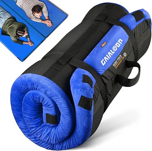 Miniatura 45 de Colchón de Espuma Viscoelástica de 3 Pulgadas para Acampar, Almohadilla de Dormir de Doble Capa Gruesa para Coche, Tienda, Cama, Enrollable, Verde