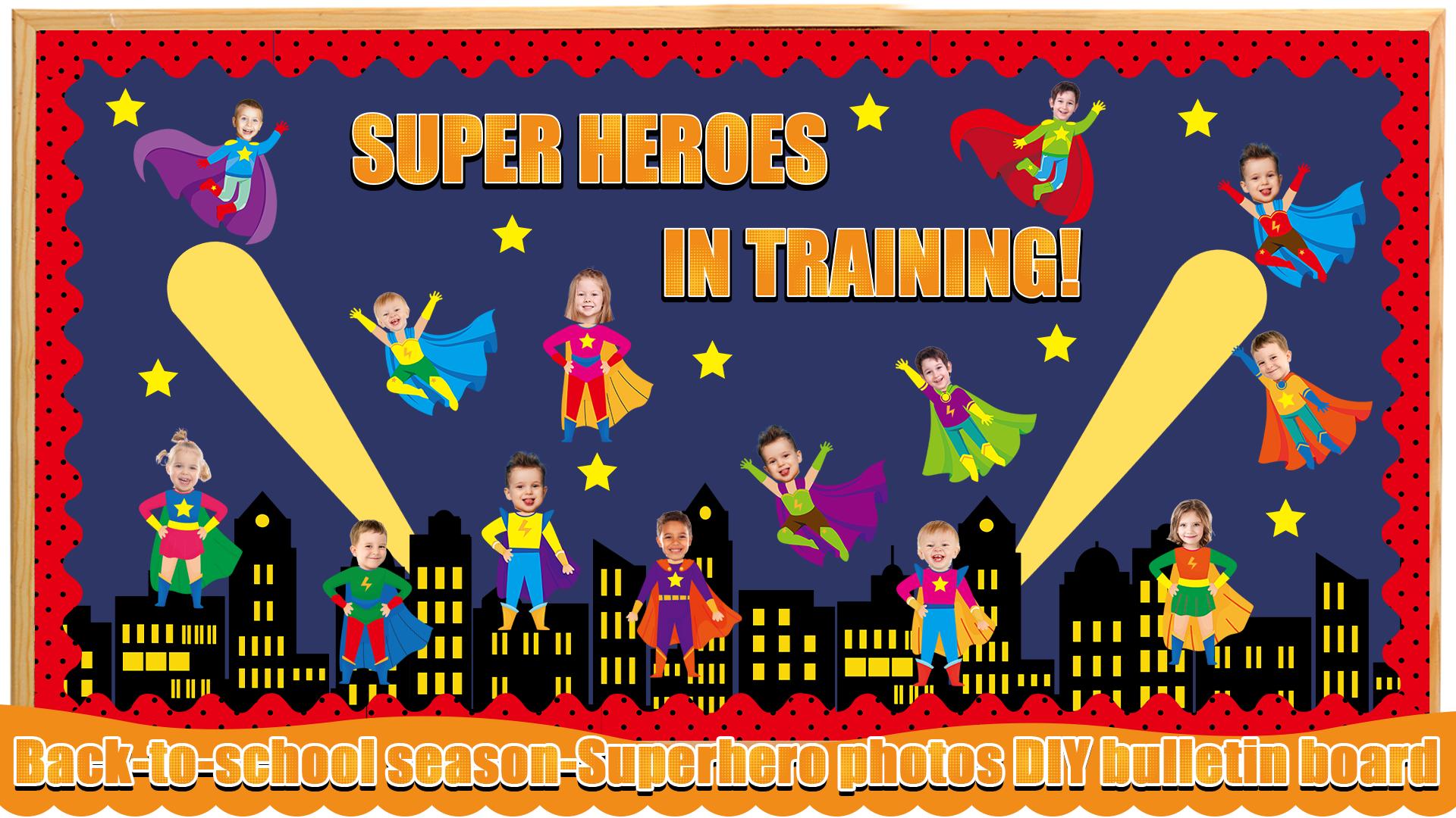 Super Theme Hero Classroom Bulletin Board Decorations Super Theme Hero, image size:1920x1080