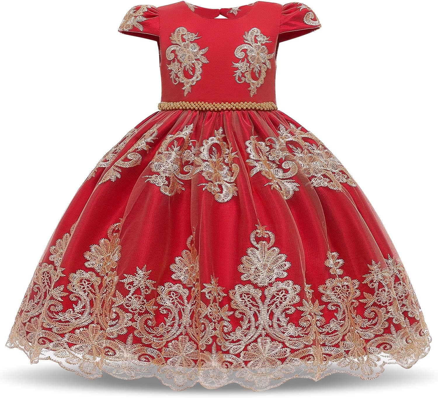 HNXDYYFlower Girl Tutu Birthday Party Pageant Lace Princess Wedding Formal Pegeant Dance Gown