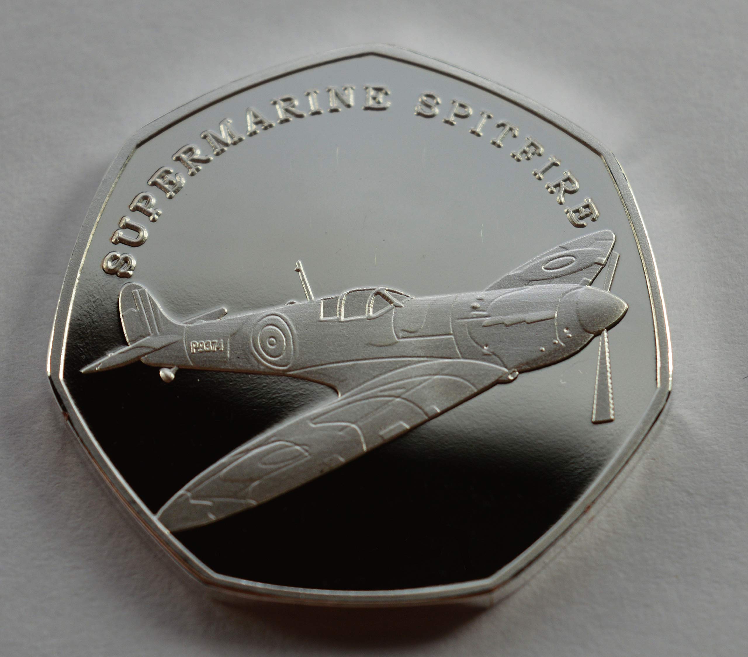The Commemorative Coin Company Silver Supermarine Spitfire Fine Commemorative Great British Design Icons. Ww2/Raf/Battle Of Britain