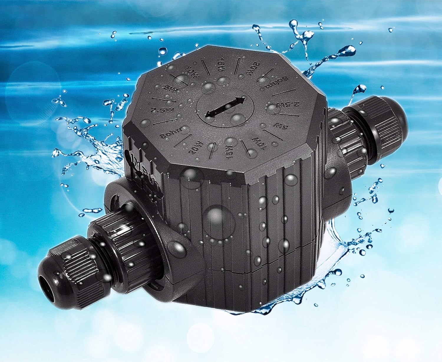 OSD Audio 70V Outdoor External Transformer, 2.5W, 5W, 10W, 15W, 20W Taps, Change 8Ohm Speaker to 70V - EW70V