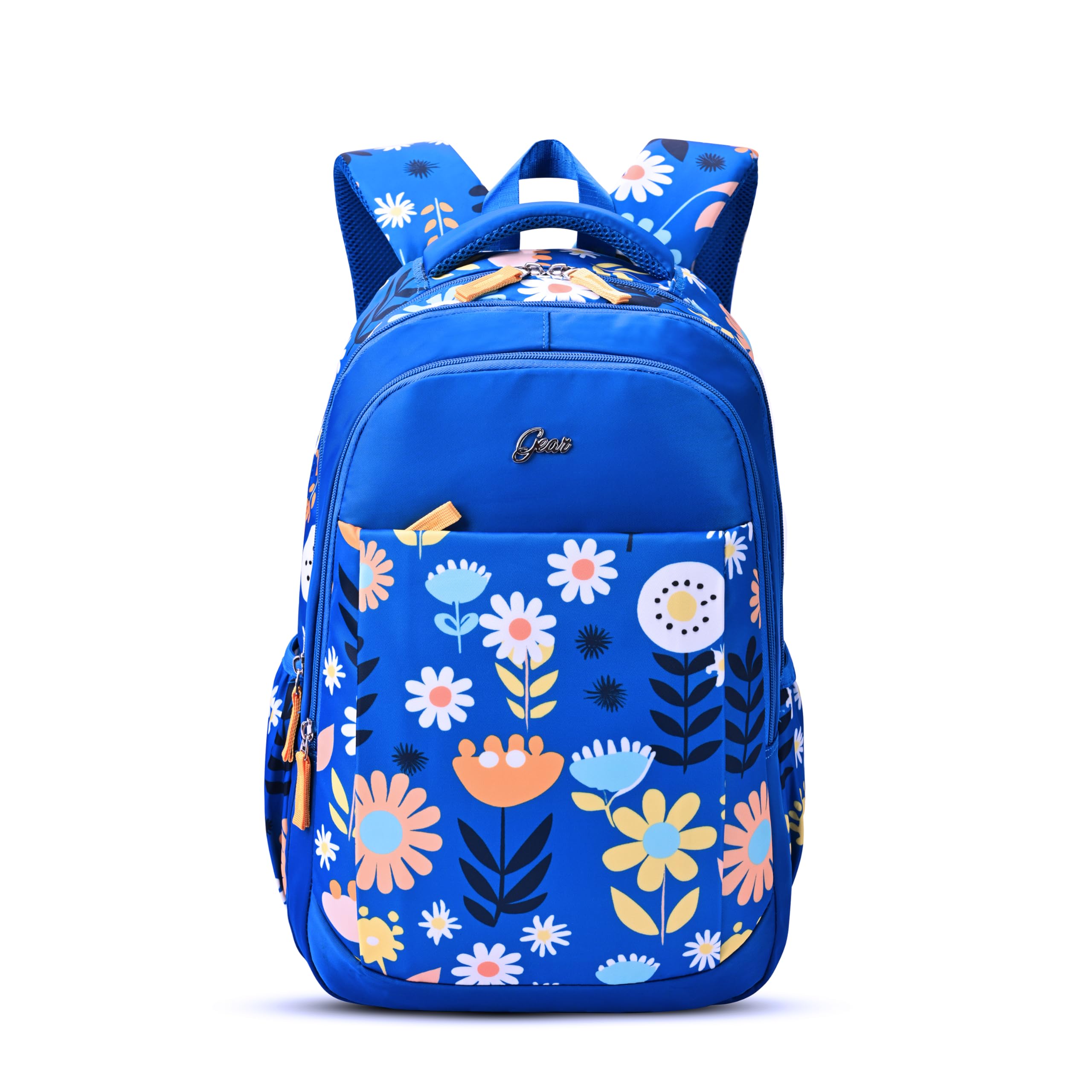 Poppy 17"/20L Medium Water Resistant School Bag/Casual Backpack/Daypack/Laptop Bag for Boys/Girls (Blue - Green)-image-14
