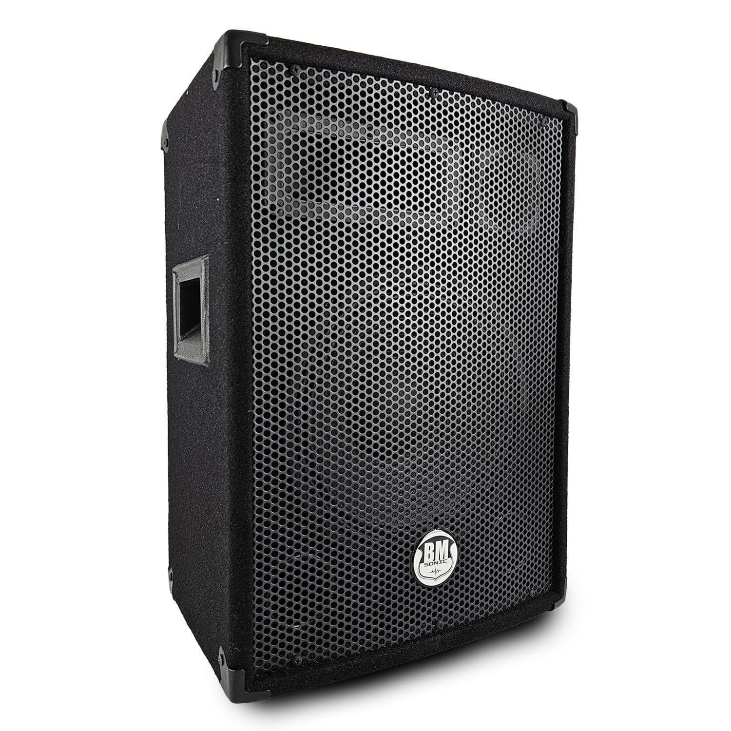 Paire d'enceinte Passive BM Bmsonic BMS-10 - Sono Bass Reflex Trapézoïdal à 3 Voies 10"/25cm - 2 x 400W