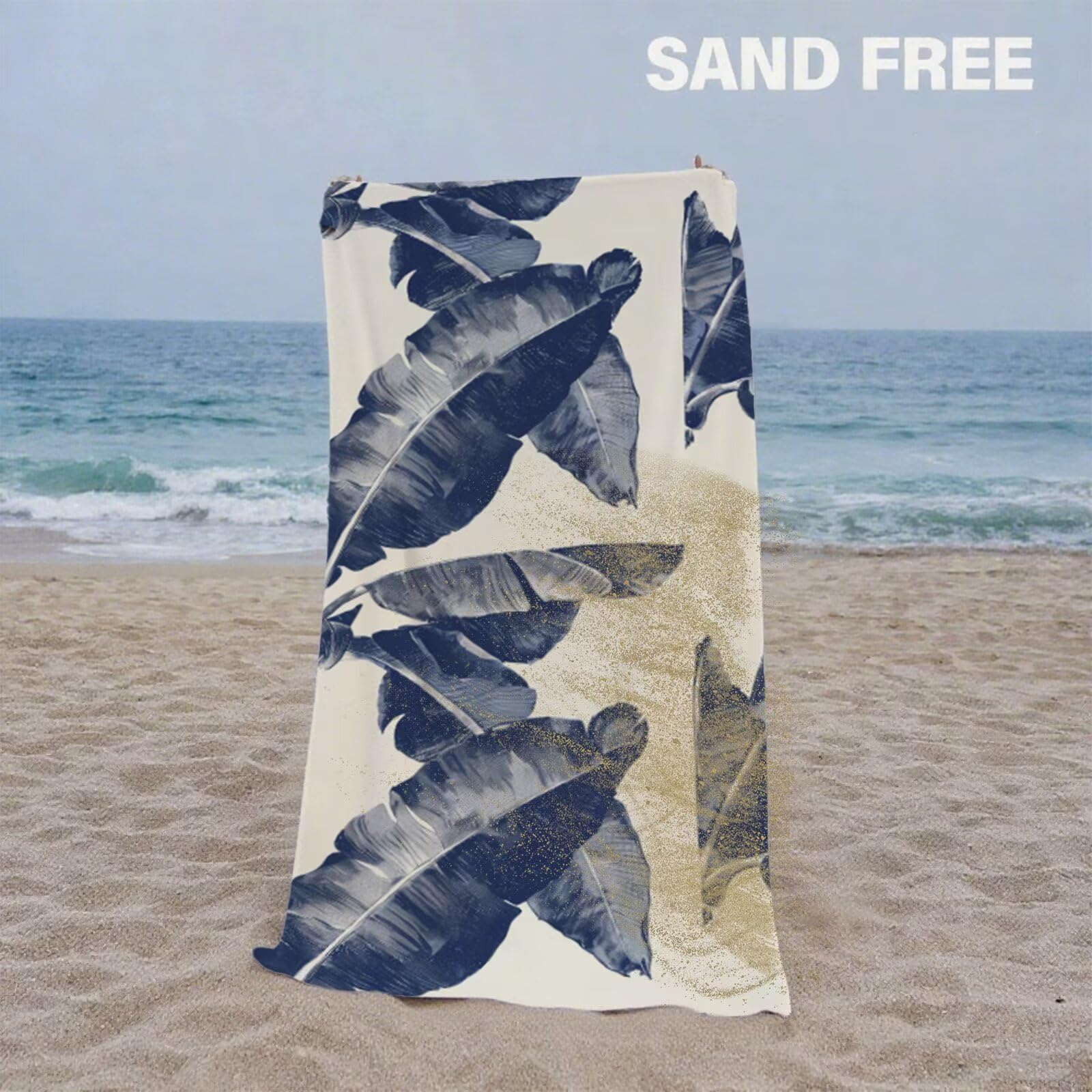 Telo Mare Microfibra 220x100 cm Telo Mare Grande, Asciugamano Palestra Asciugatura Rapida, Stuoia Campeggio Anti-Sabbia, Morbido, Assorbente, con Borsa Portaoggetti, Accessori Campeggio, Regalo Y2-590