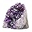 EMPORION Natural Amethyst (Less than 0.5 lb) Crystal Clusters Stone from Uruguay Raw Geode Quartz - Deep Purple Color