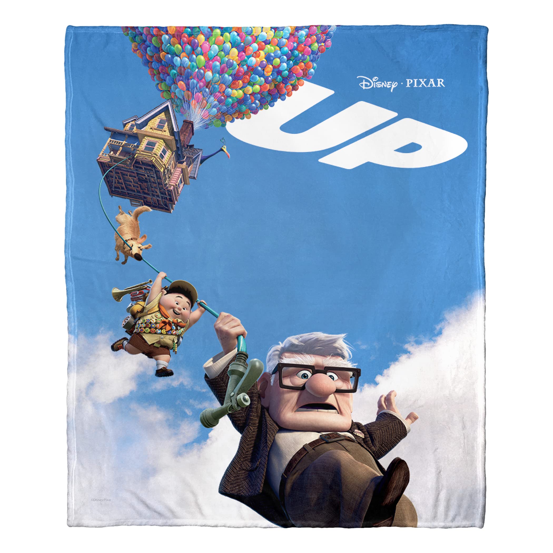 NORTHWEST Disney Pixar's Up Silk Touch Throw Blanket, 50" x 60", Up Poster