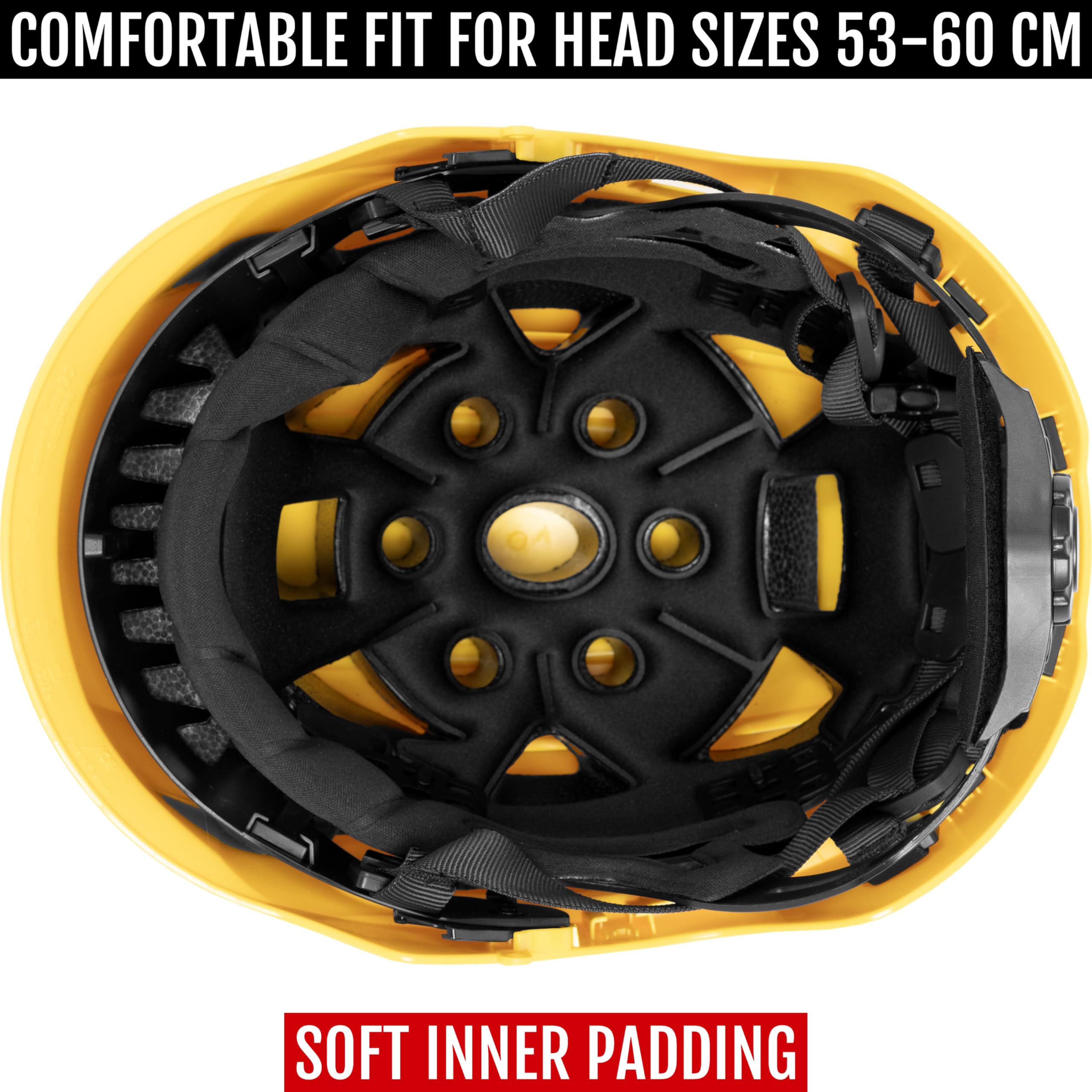 ACE Patera Premium Casco di sicurezza - casco da costruzione e da alpinismo per il lavoro e lo sport - casco da arrampicata leggero e casco da costruzione