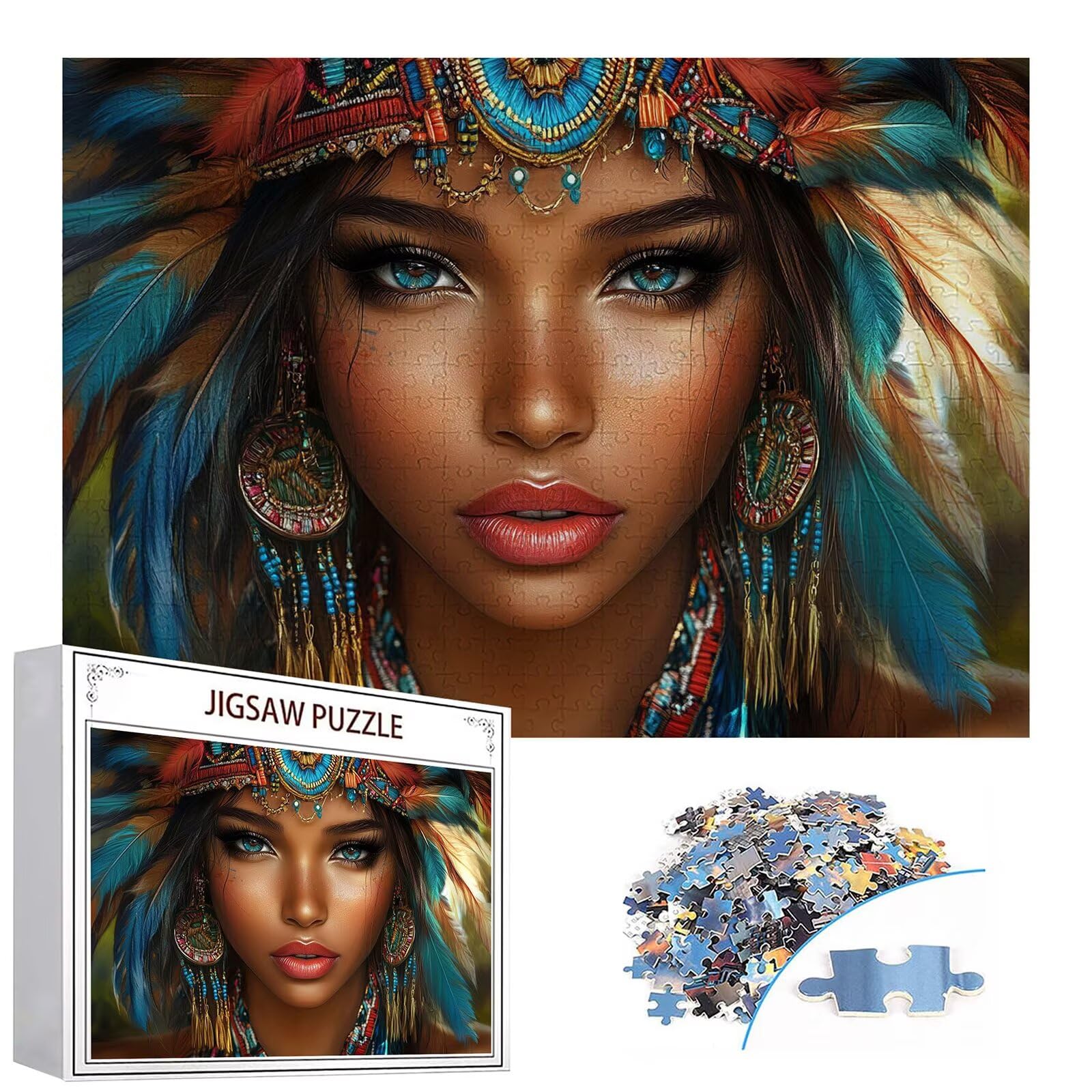 Puzzle 3000 elementów Afryka puzzle dla dorosłych kobiet 122 x 81 cm Unikalne rzemiosło klasyczne 3D drewniana układanka do rodzinnych gier aktywnych, układanka zrób to sam do dekoracji ścian domu