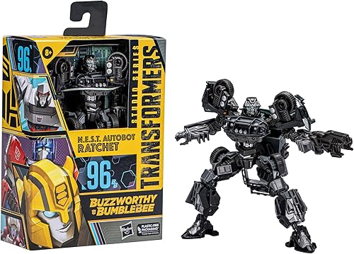 Transformers Studio Series 96 Buzzworthy Bumblebee N.E.S.T. Autobot Ratchet Deluxe Figura de acción
