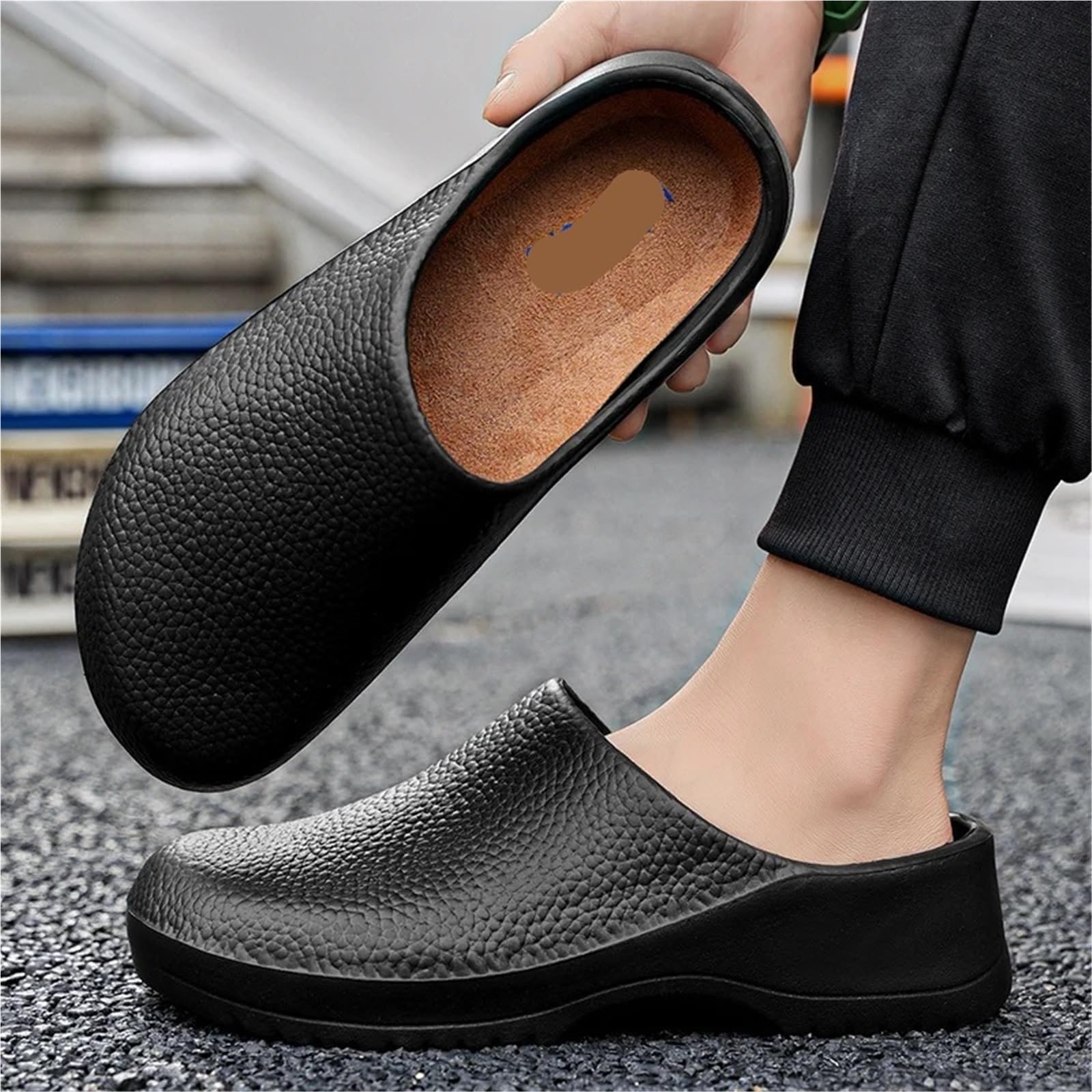 Scarpe da Chef Antiscivolo Scarpe da Chef comode, Leggere e Impermeabili | Chef di gomma da lavoro ospedaliero con funzione impermeabile