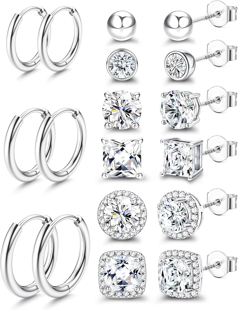 1 paio Orecchini infilatori squiso zirconia cubica & decorato stella per donne per decorazione