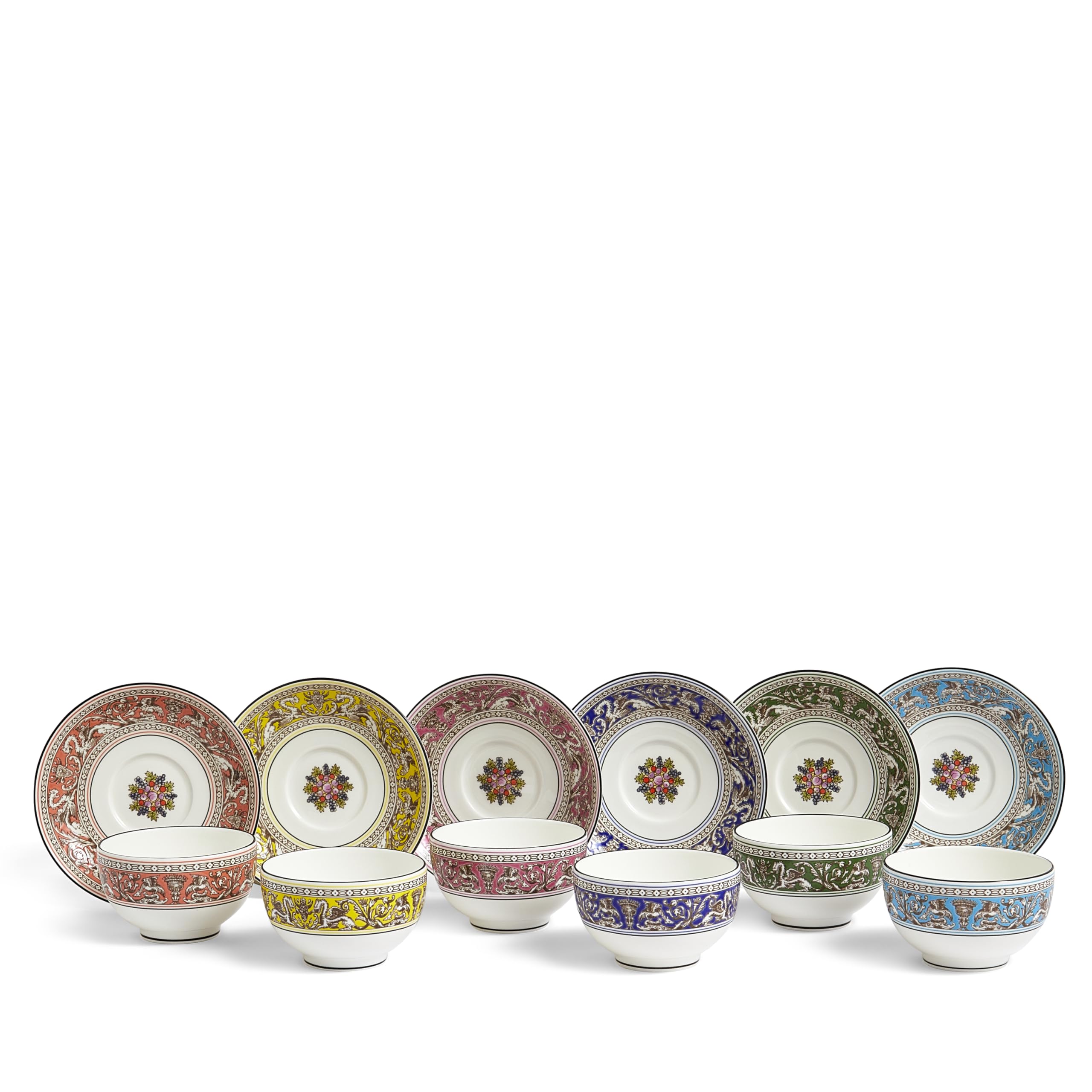 Amazon.com: Wedgwood Florentine Turquoise Tea Bowl & Saucer, Set 