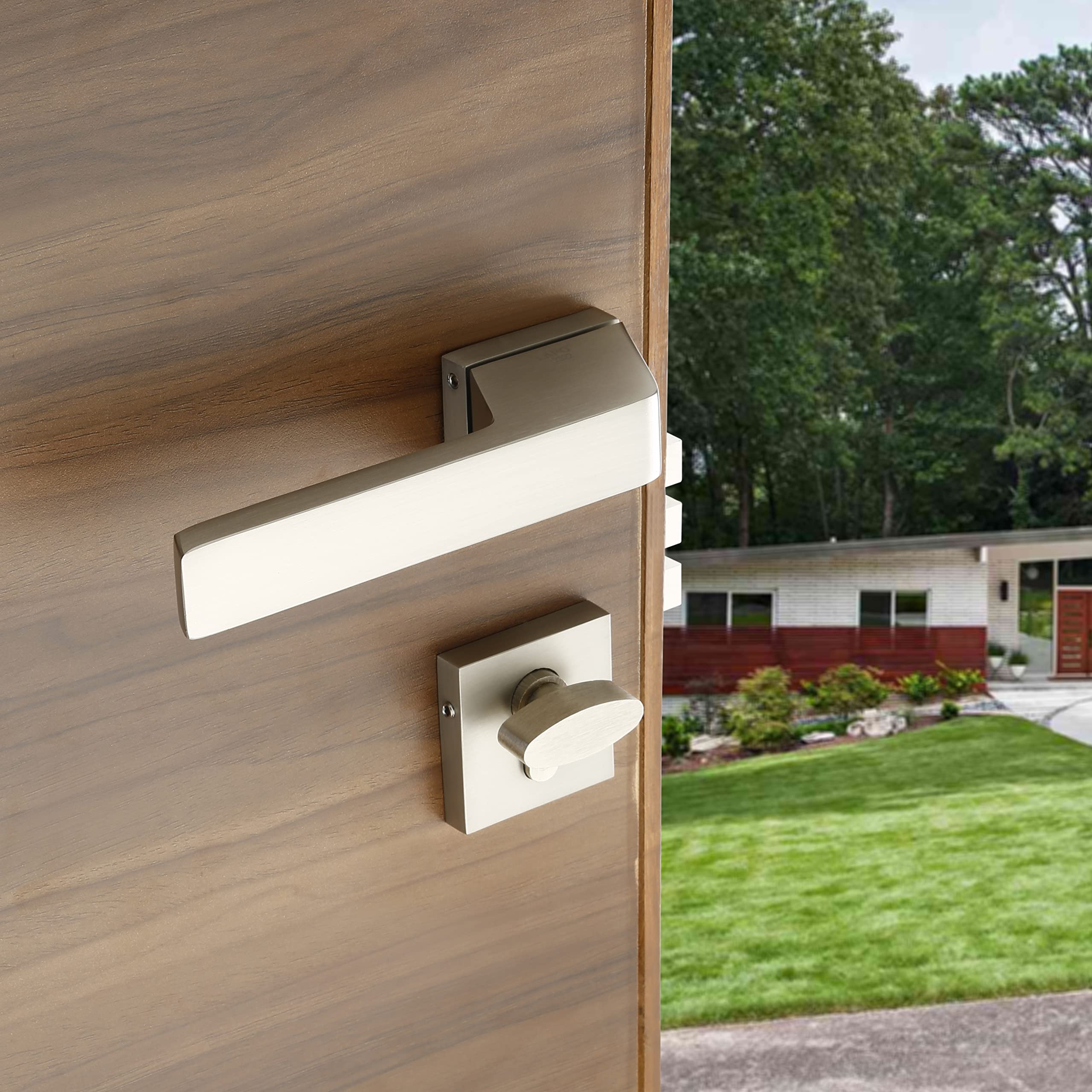 LAPO Mortise Door Lock for Home Main Door & Bedroom with Handle | Heavy-Duty 70mm Cylinder | Left-Right Fit 30-50mm Door Home Office Hotel | 3 Brass Keys | 50x85mm Body | Matt Finish | Ro-154 — Amazon image 7