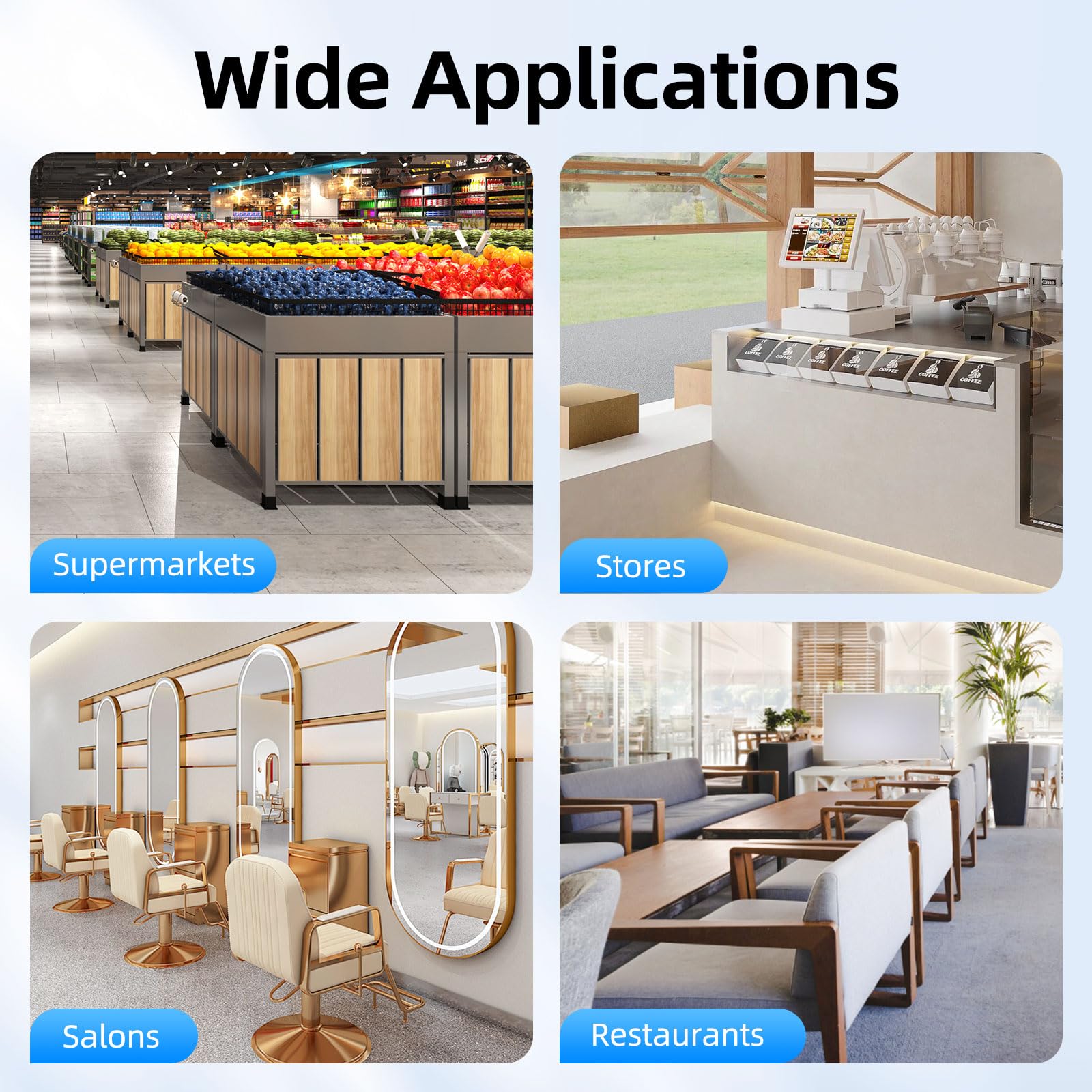 LED Leuchtkasten, Doppelseitig Rund Light Box Leuchtbox Wasserdichte Leuchtschild Leuchtreklame Lichtwerbung 60 cm für Restaurants Imbissbuden Geschäfte (60 cm)