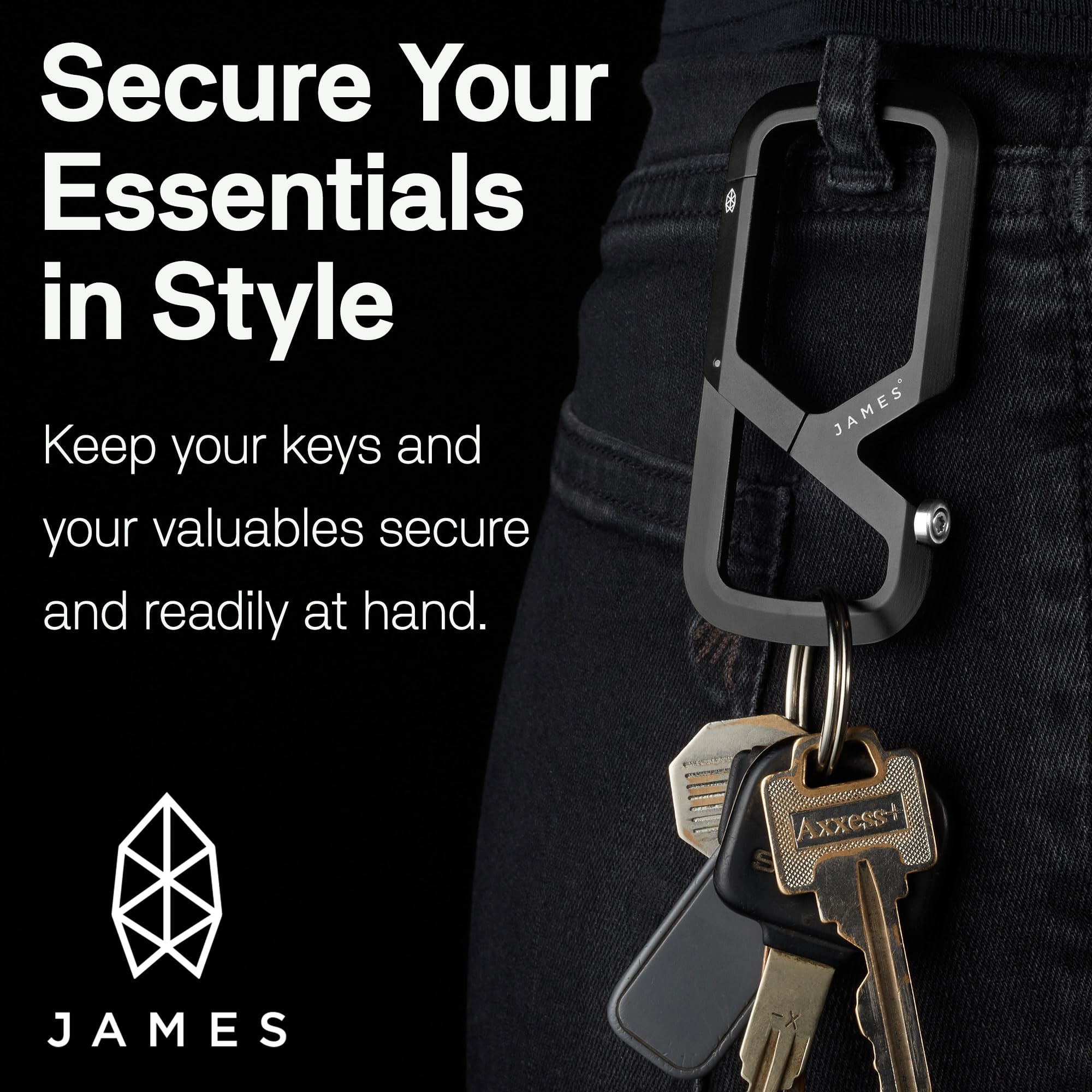 Amazon.co.jp: JAMES° Mehlville 機械加工カラビナ デュアル