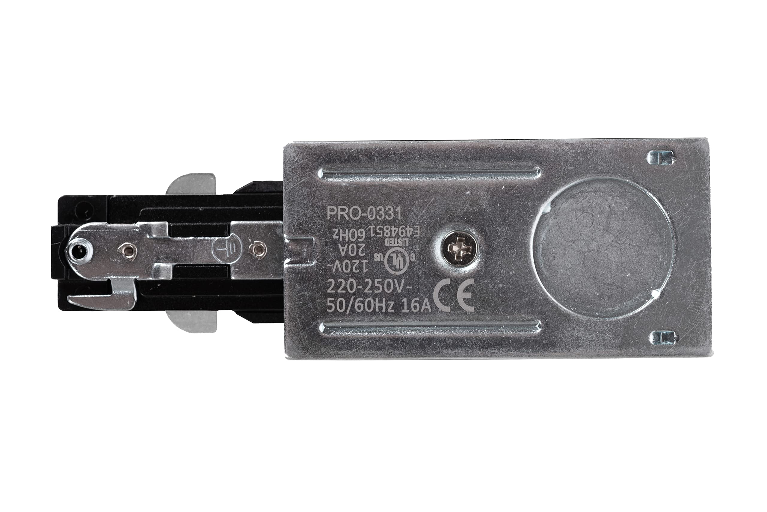 LUCIDE TRACK Starter Set - 1-Phasen Stromschienensystem/Stromschienenbeleuchtung - 2 Meter - 220V - Schwarz