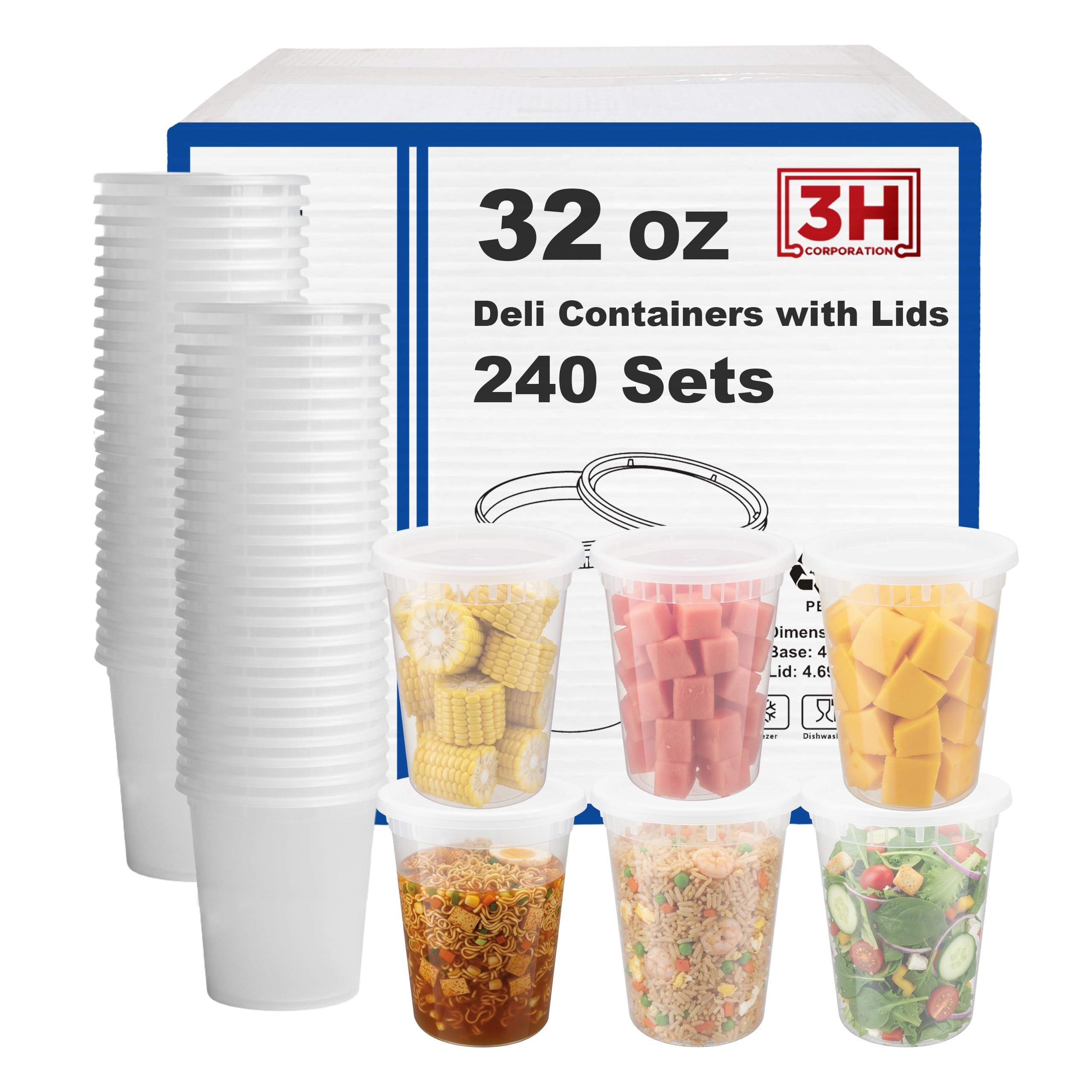 3H CORPORATION 32 oz 240 Set