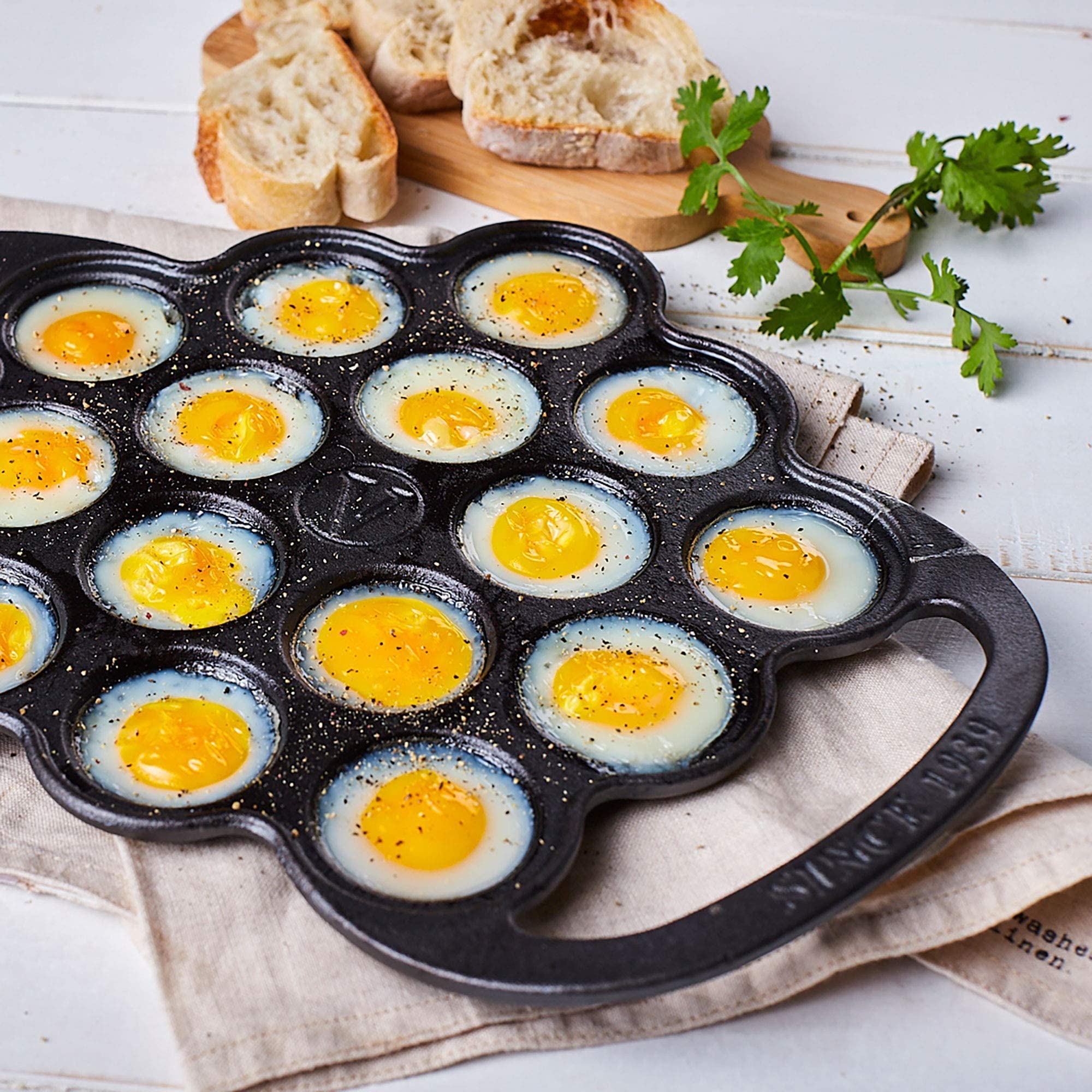 Victoria Dutch Mini Pancake Balls Maker. Cast Iron Griddle Perfect for