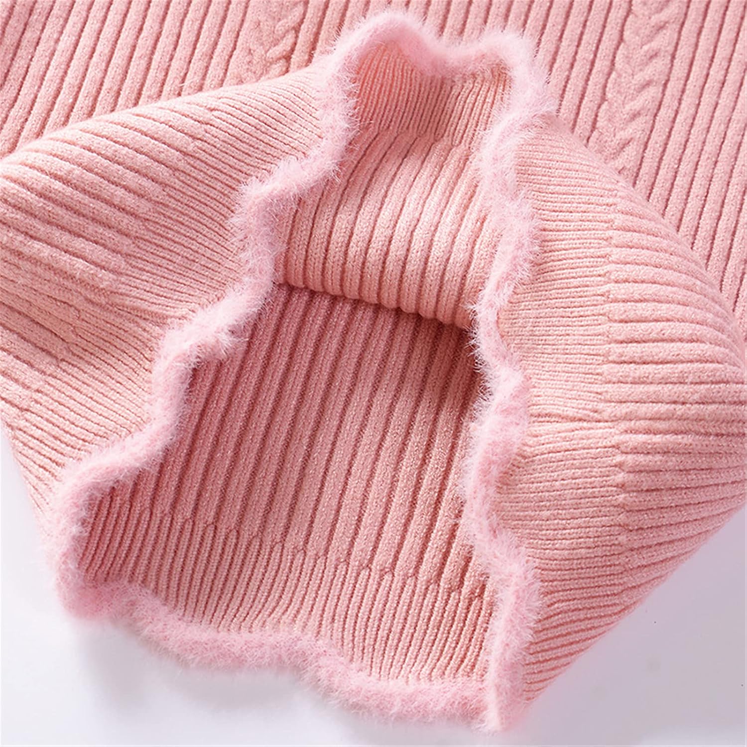 Yiqinyuan Autumn Girls Sweater Turtleneck Baby Pullover Solid Knit Kids Clothes Children Bottom Sweaters Student Clothing