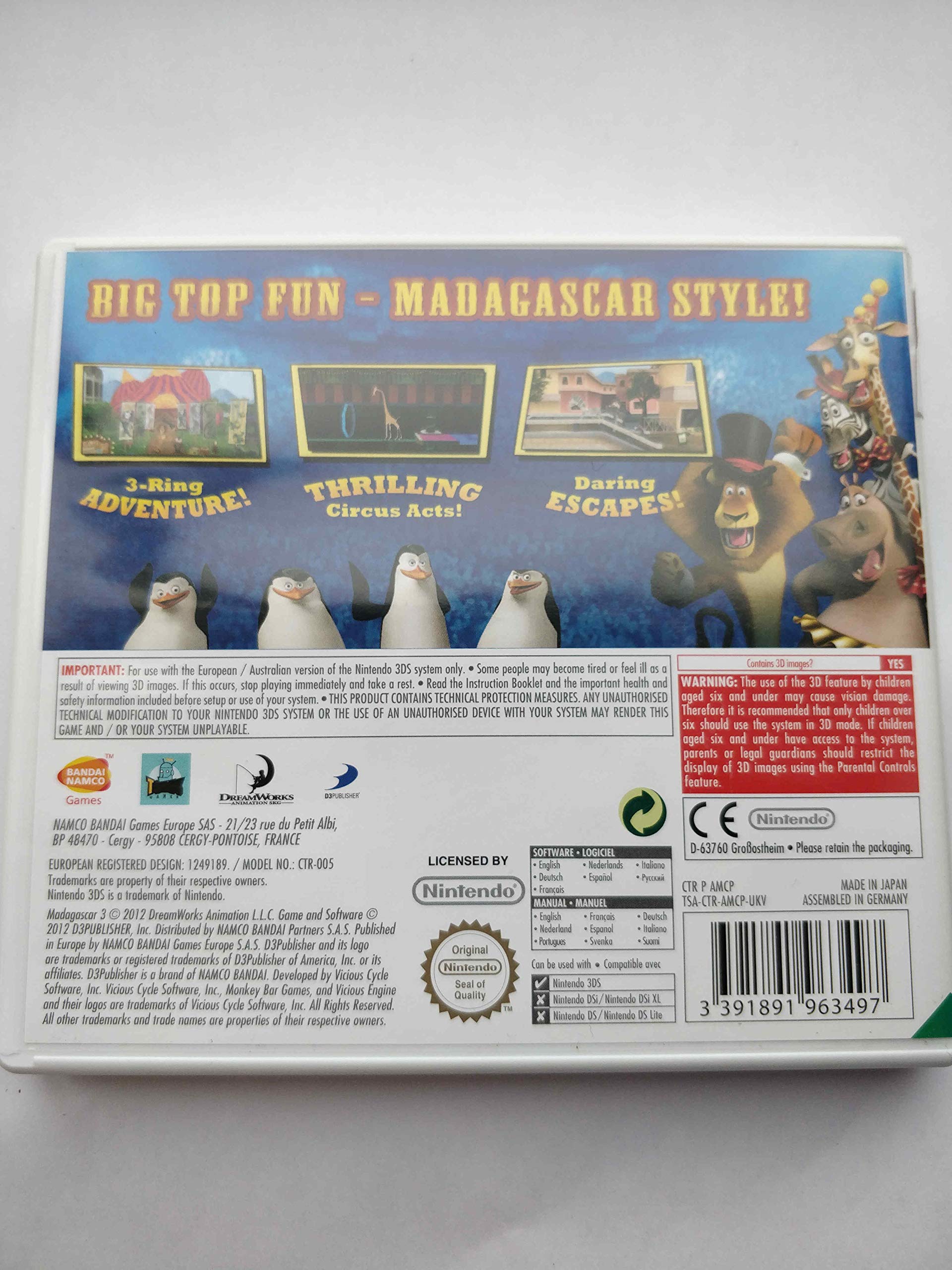 Madagascar 3 (Nintendo 3DS): Video Games - Amazon.ca