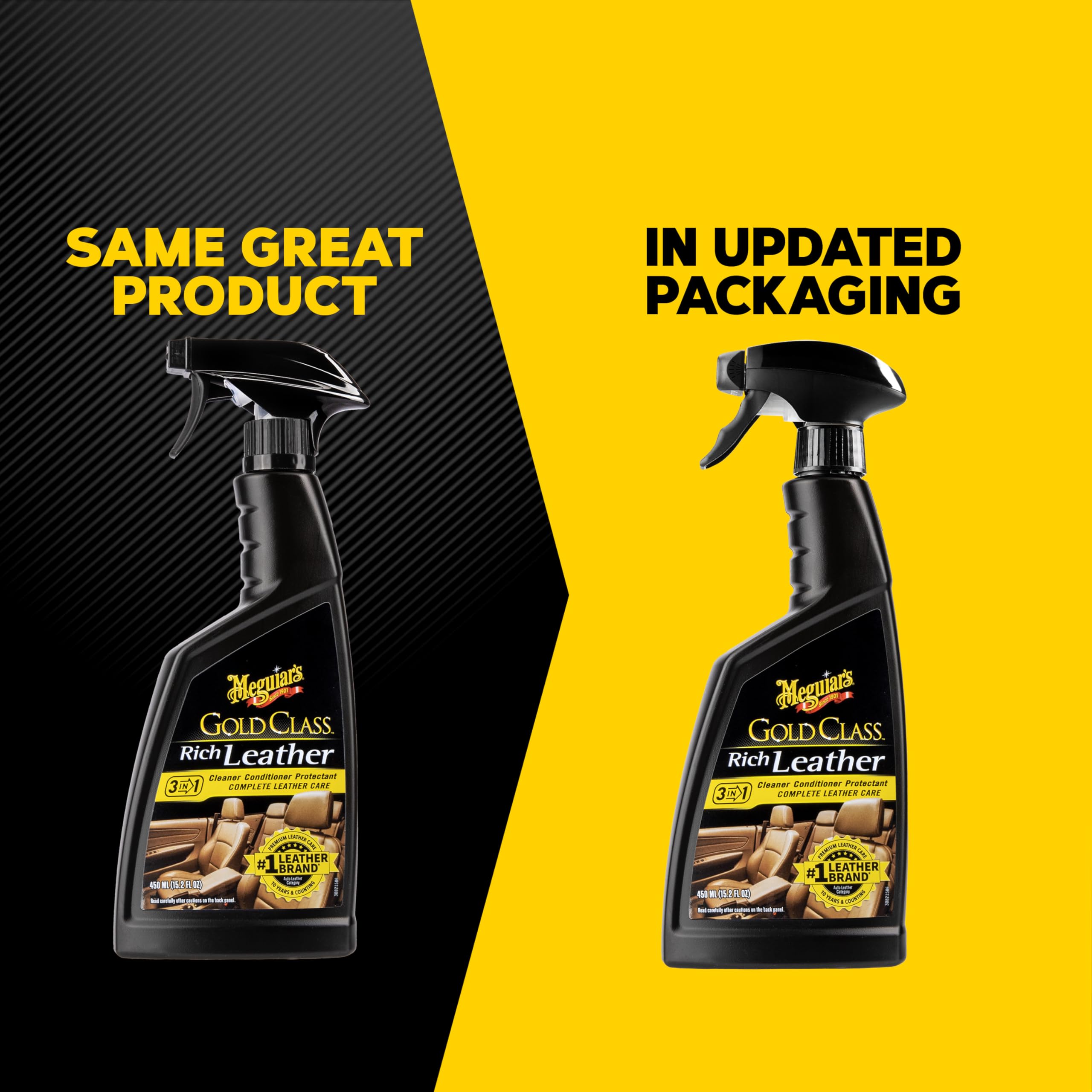 Meguiar's Gold Class Rich Leather Cleaner & Conditioner - 15.2 Oz Spray Bottle