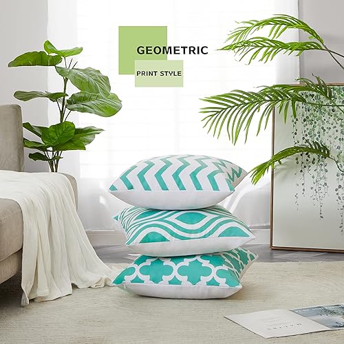 Miniatura 4 de Top Finel juego de 6 fundas de almohada decorativas de lona duradera de 16 x 16 pulgadas, para exteriores, sofá, dormitorio o automóvil, 15.7 x 15.7