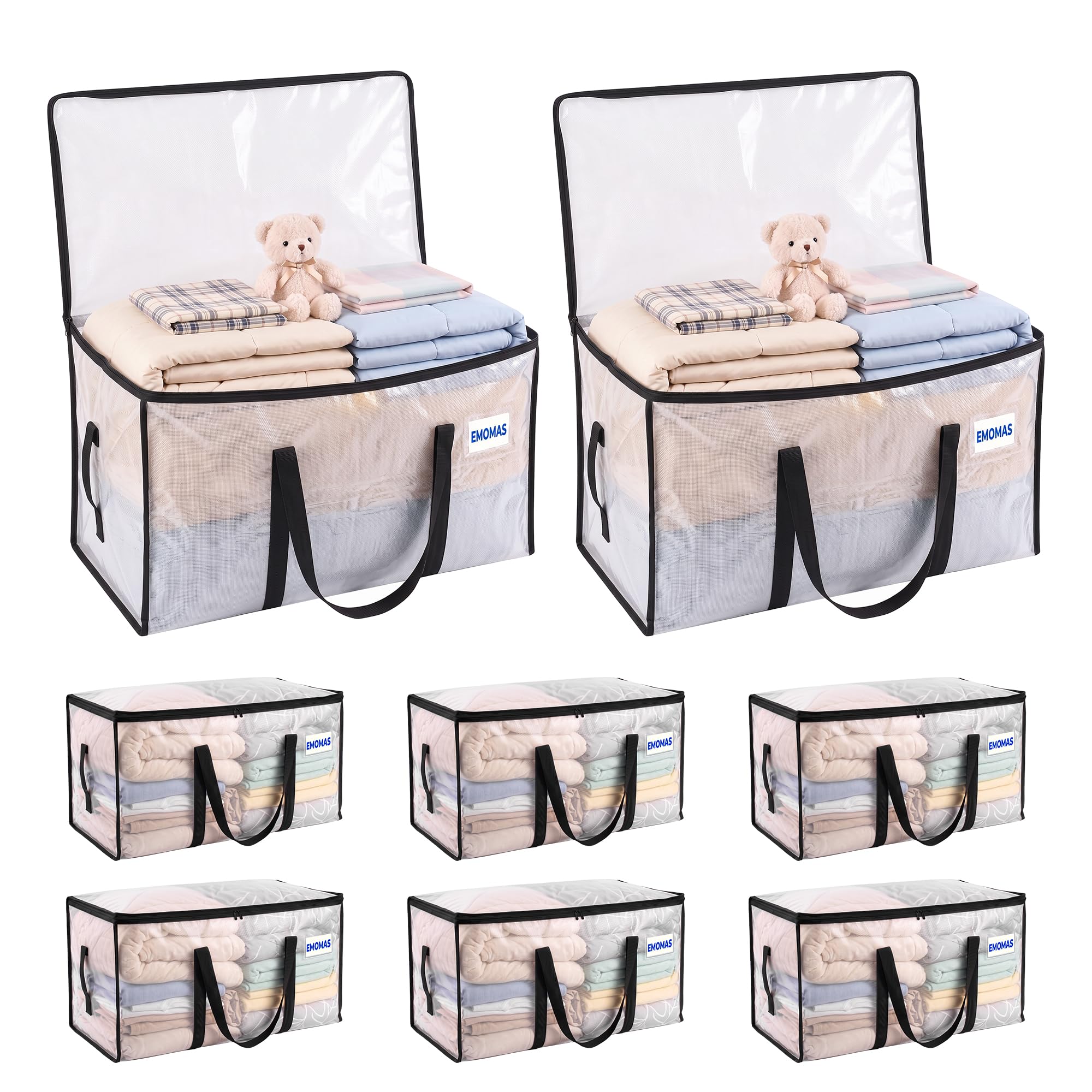 EMOMAS Extra Large Moving Storage Bags 8-Pack