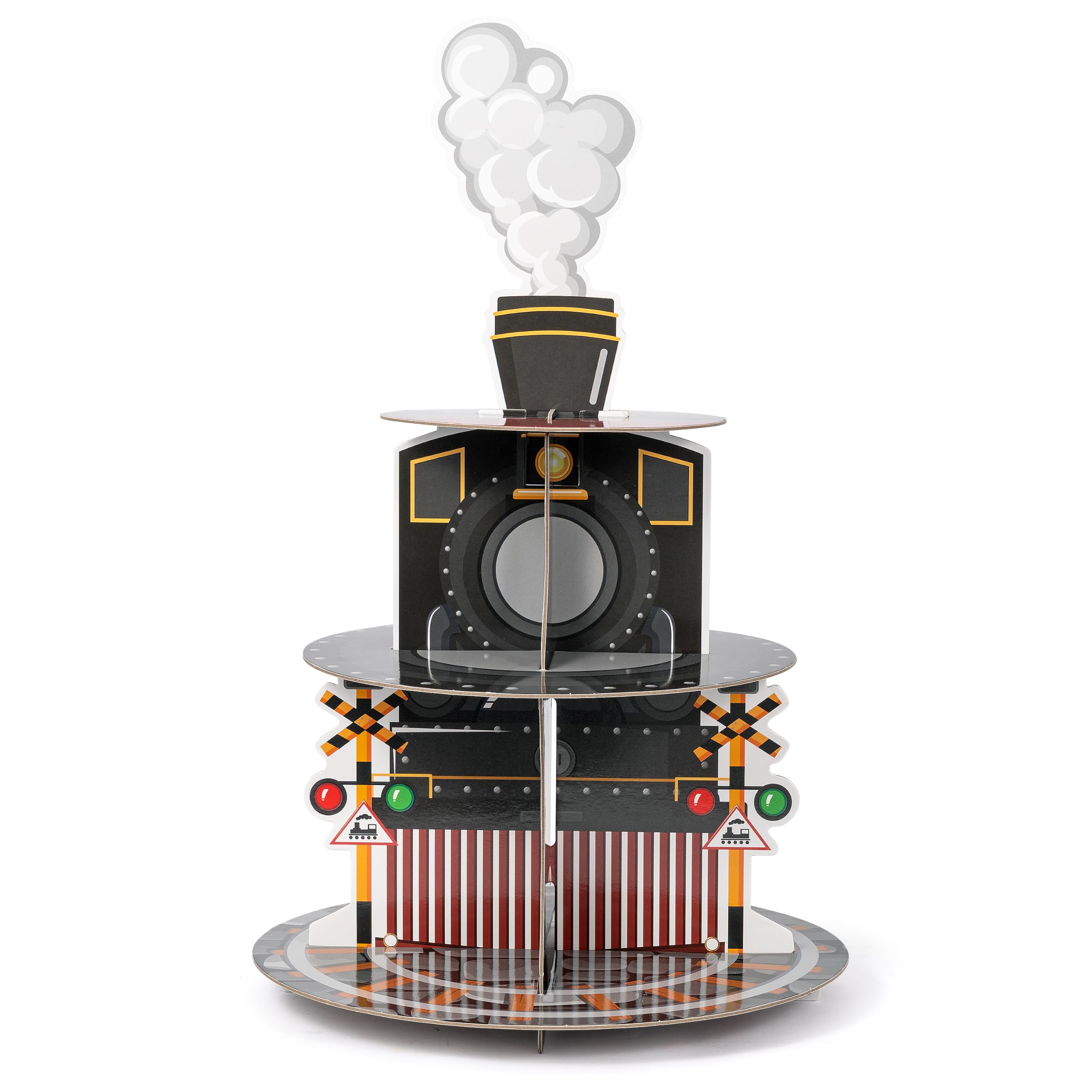 2OOYA 3 Tiers Train Cupcake Stand Birthday Baby Shower Party Decorations