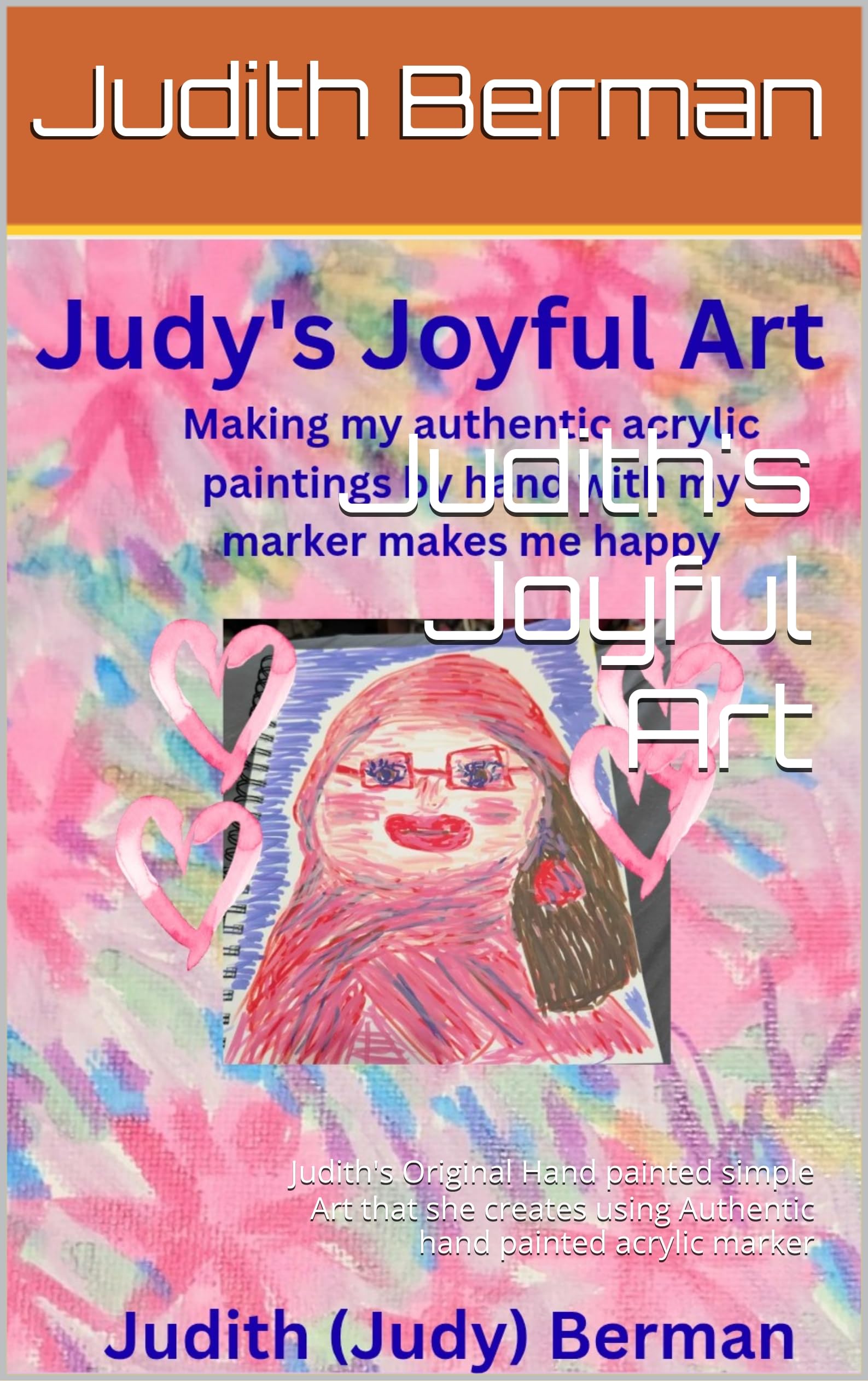 Art original de Judith peinture acrylique fait main tableau de style minimaliste moderne