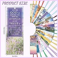 Vista 2 de Spakon 120 Pcs Landscape Bible Verse Inspirational Bookmarks Scripture Christian Motivational Bookmarks Encouragement Verse Page Marker with
