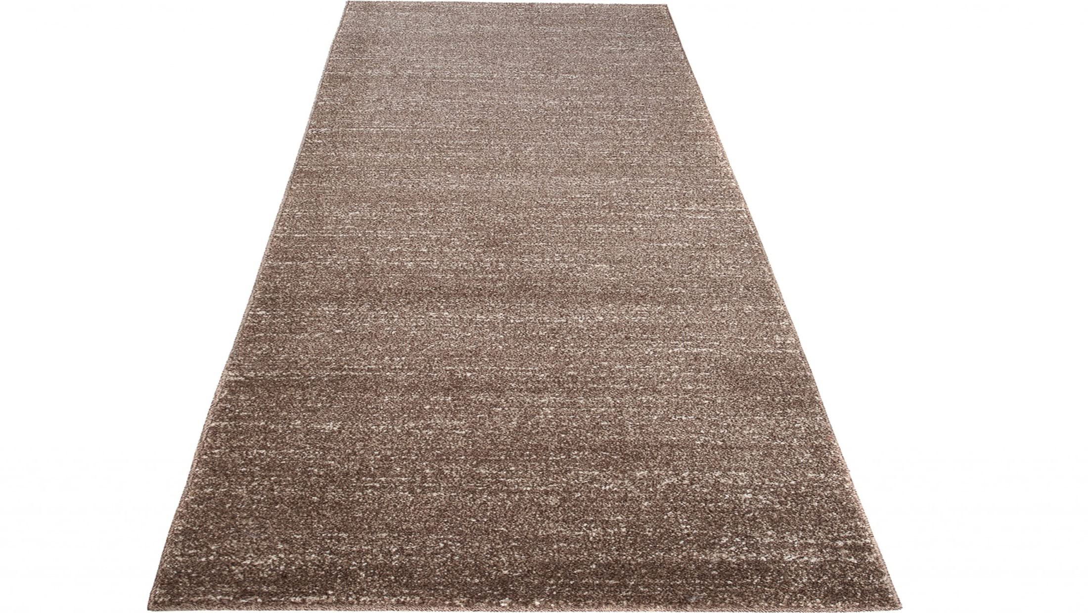 Mazovia Tapis de Couloir Couloir 100x150cm Marron Uni Doux Chauffage au Sol