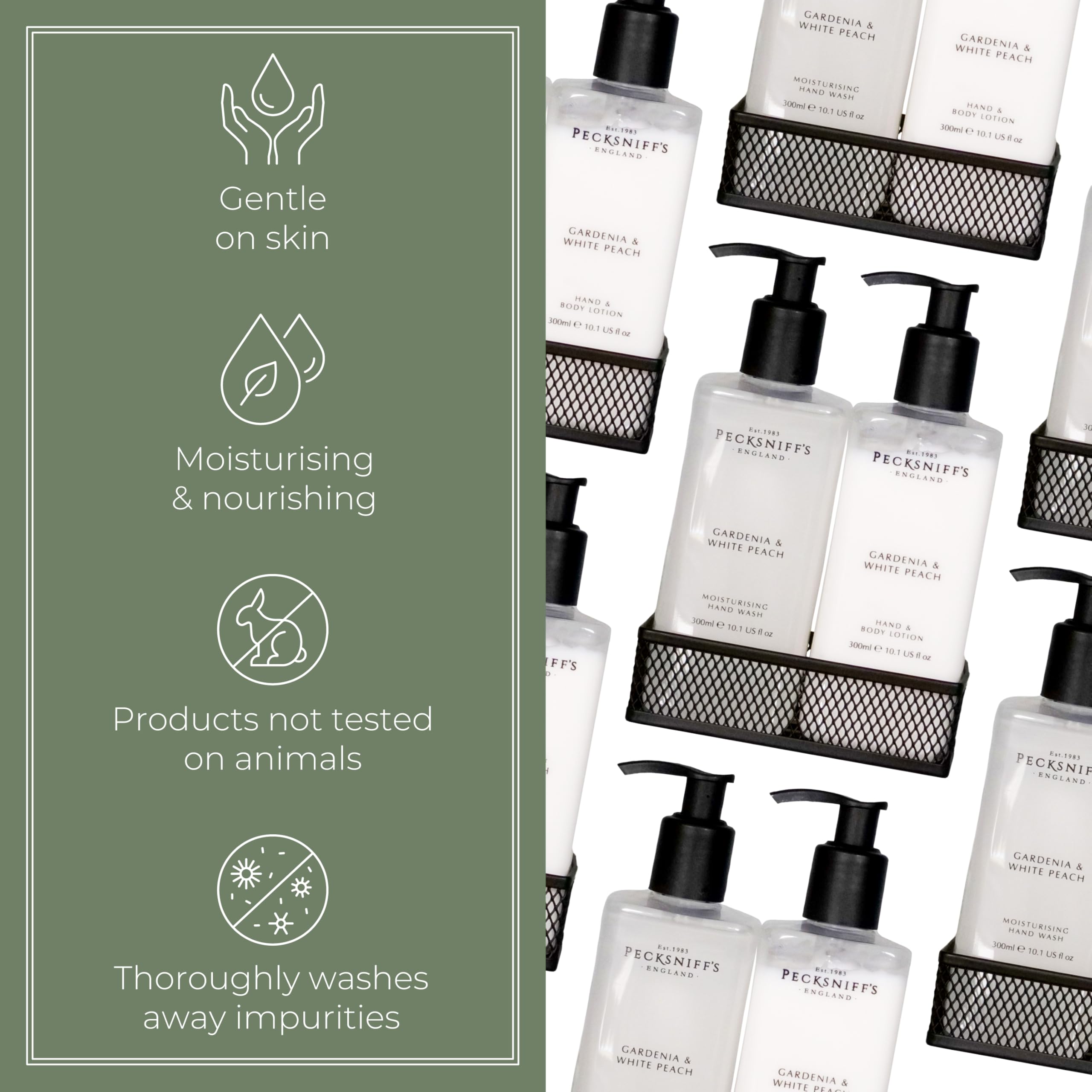 Hand Wash and Lotion Set, Scented Hand and Body Cream and Liquid Soap, Natural, Revitalising - Image 4