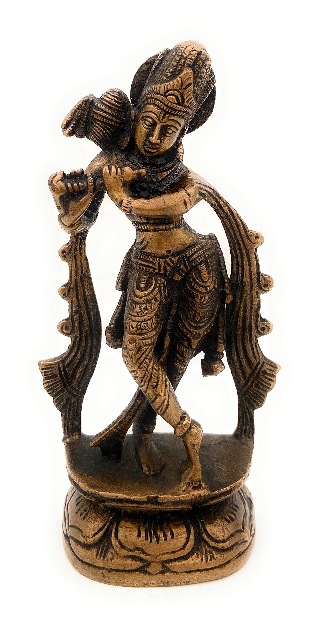 Buy Bhunes Brass Krishna Idols Brass Krishna Statue for Pooja Murti