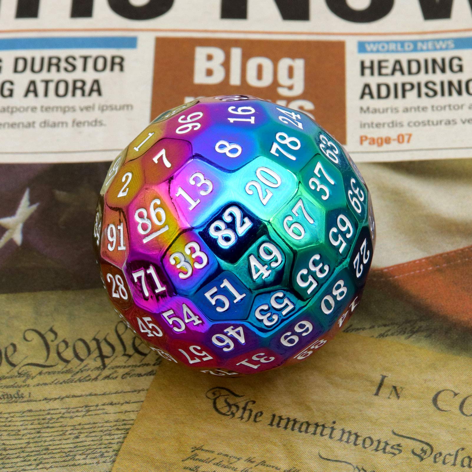 Buy Haxtec Metal D100 Dice 100 Sided DND Dice Dungeons and Dragons