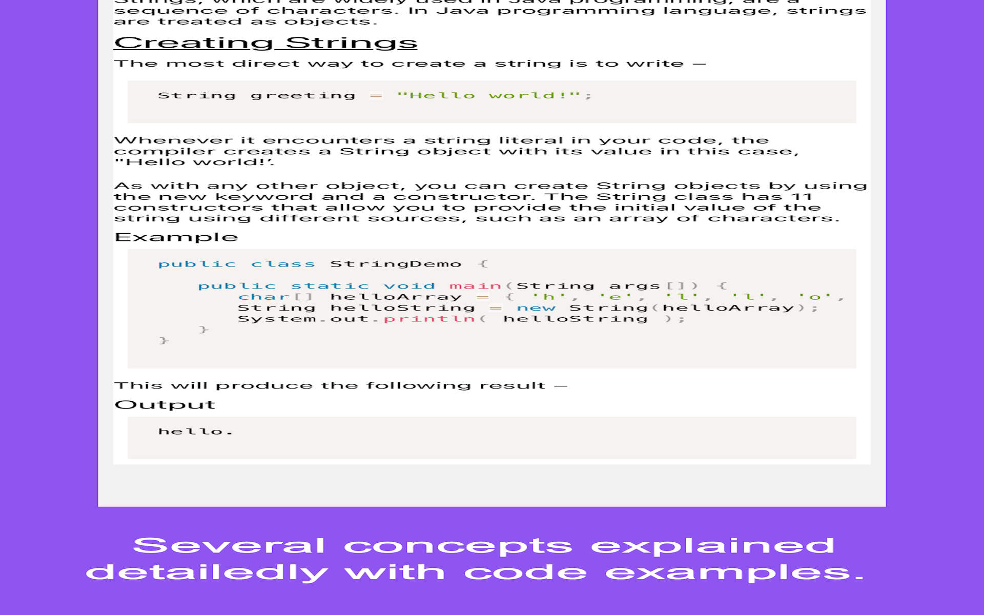 Learn Java (basics, advance) & Interview questions - App on Amazon Appstore