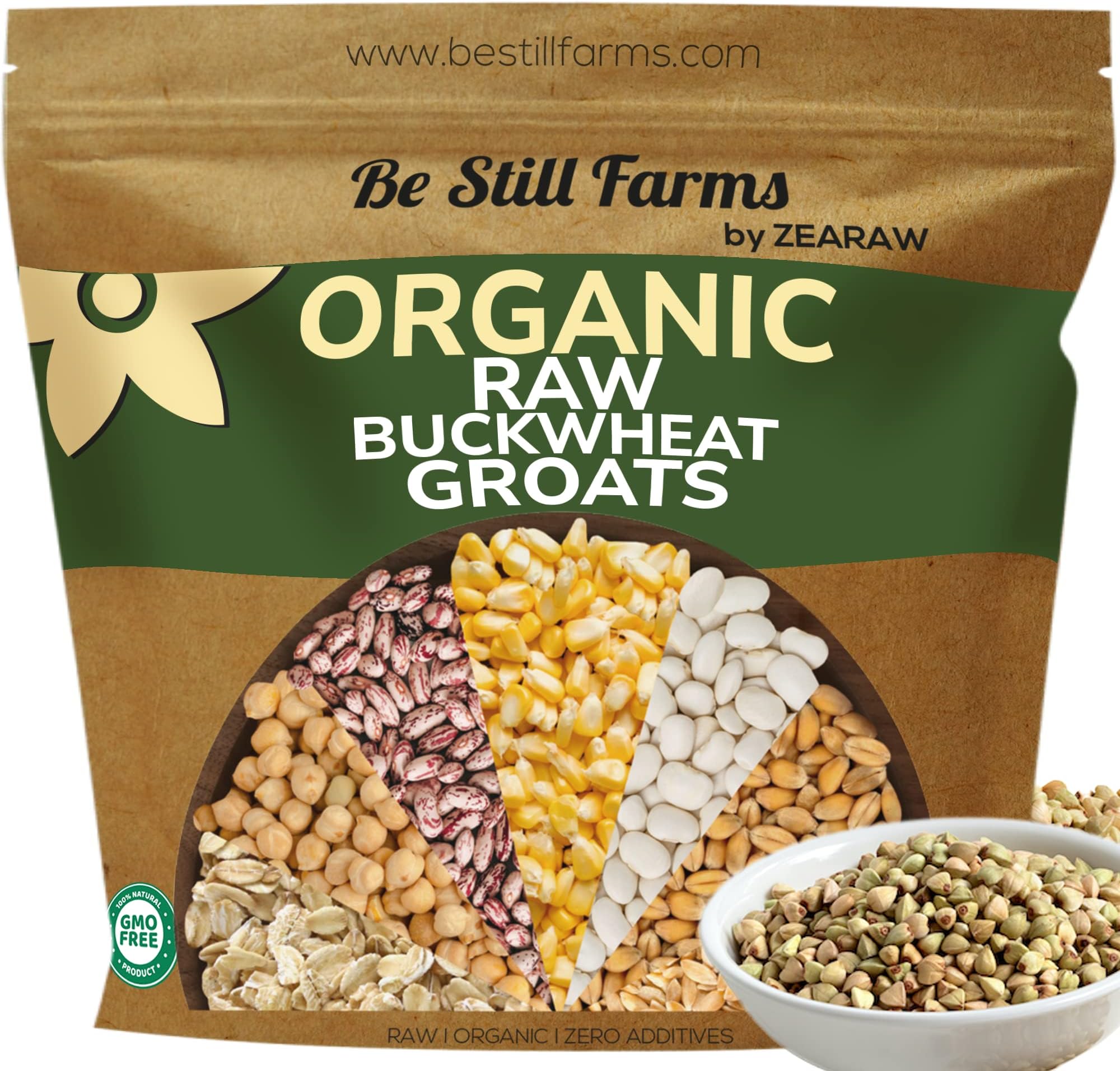 Organic Buckwheat Groats Bulk (4.8lb) Whole Raw